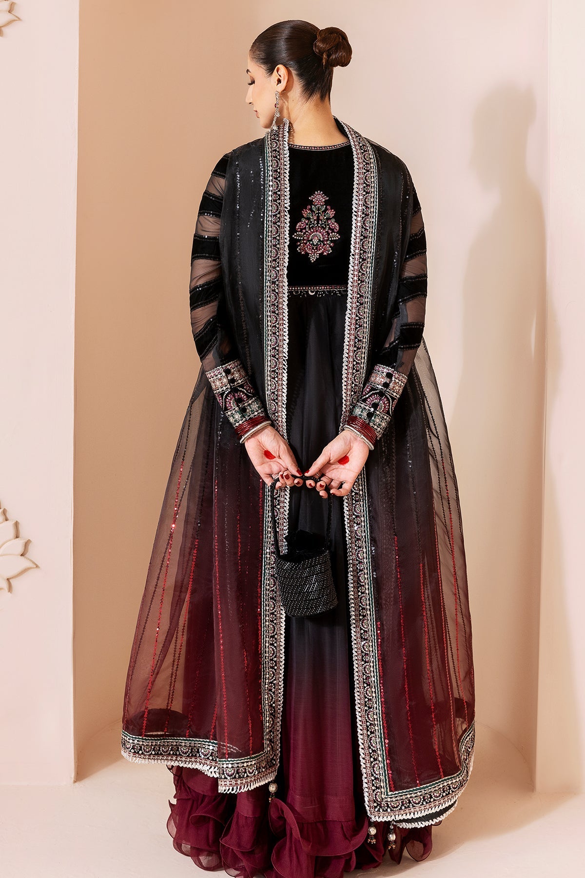 Embroidered Velvet Formal CVF D-10