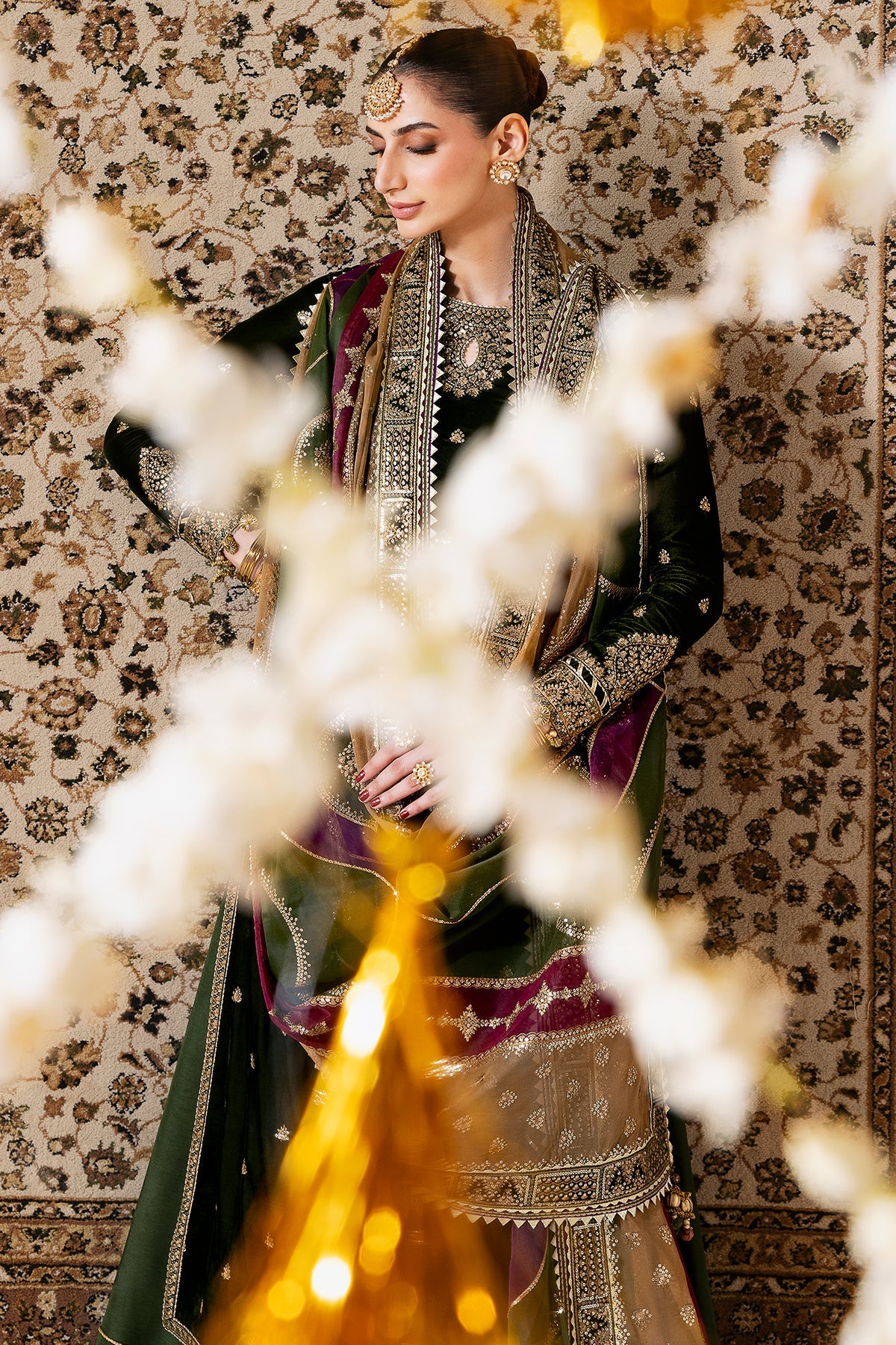 Embroidered Velvet Formal CVF25-D09