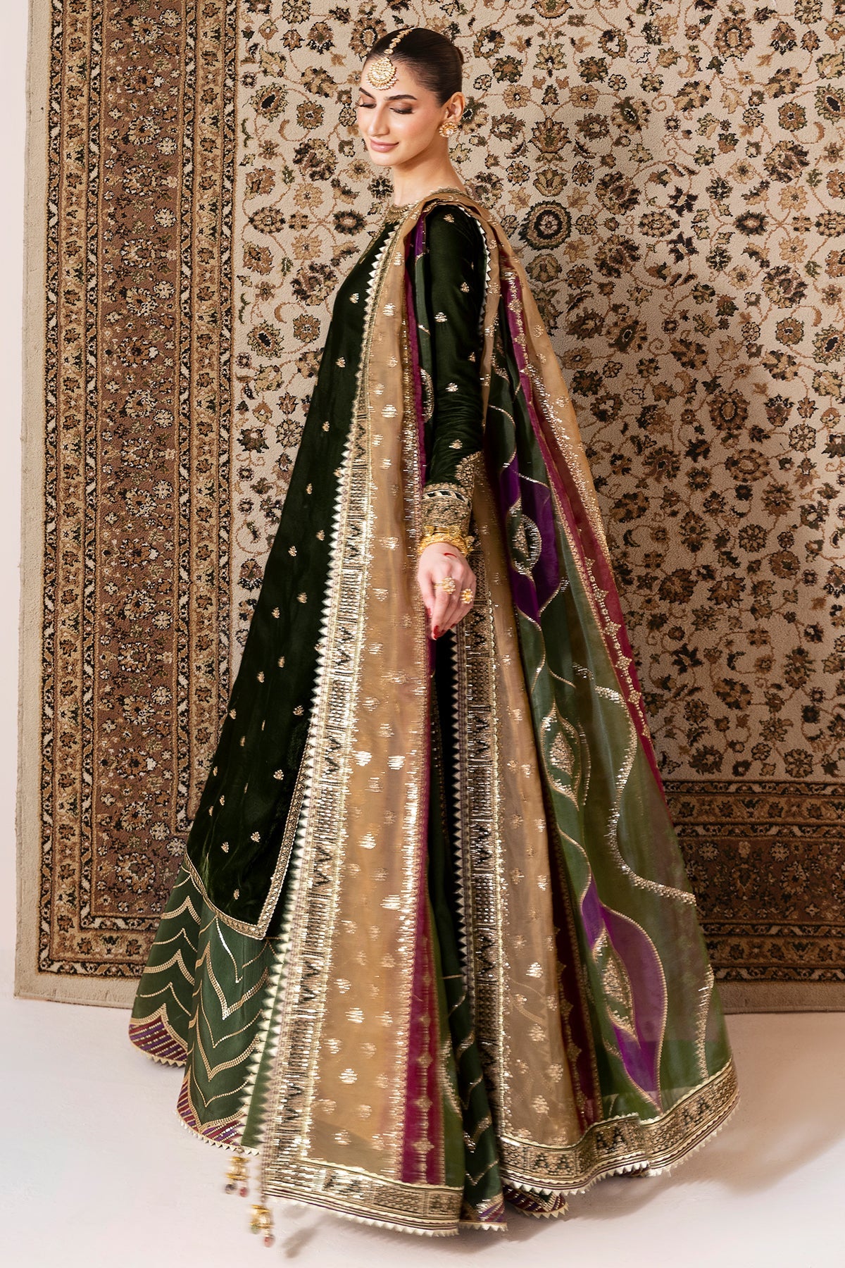 Embroidered Velvet Formal CVF25-D09