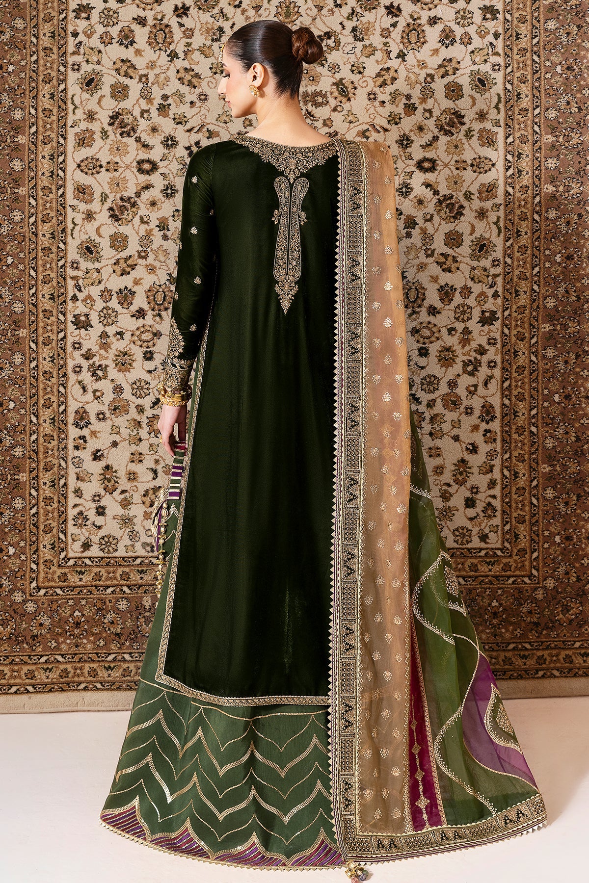 Embroidered Velvet Formal CVF25-D09