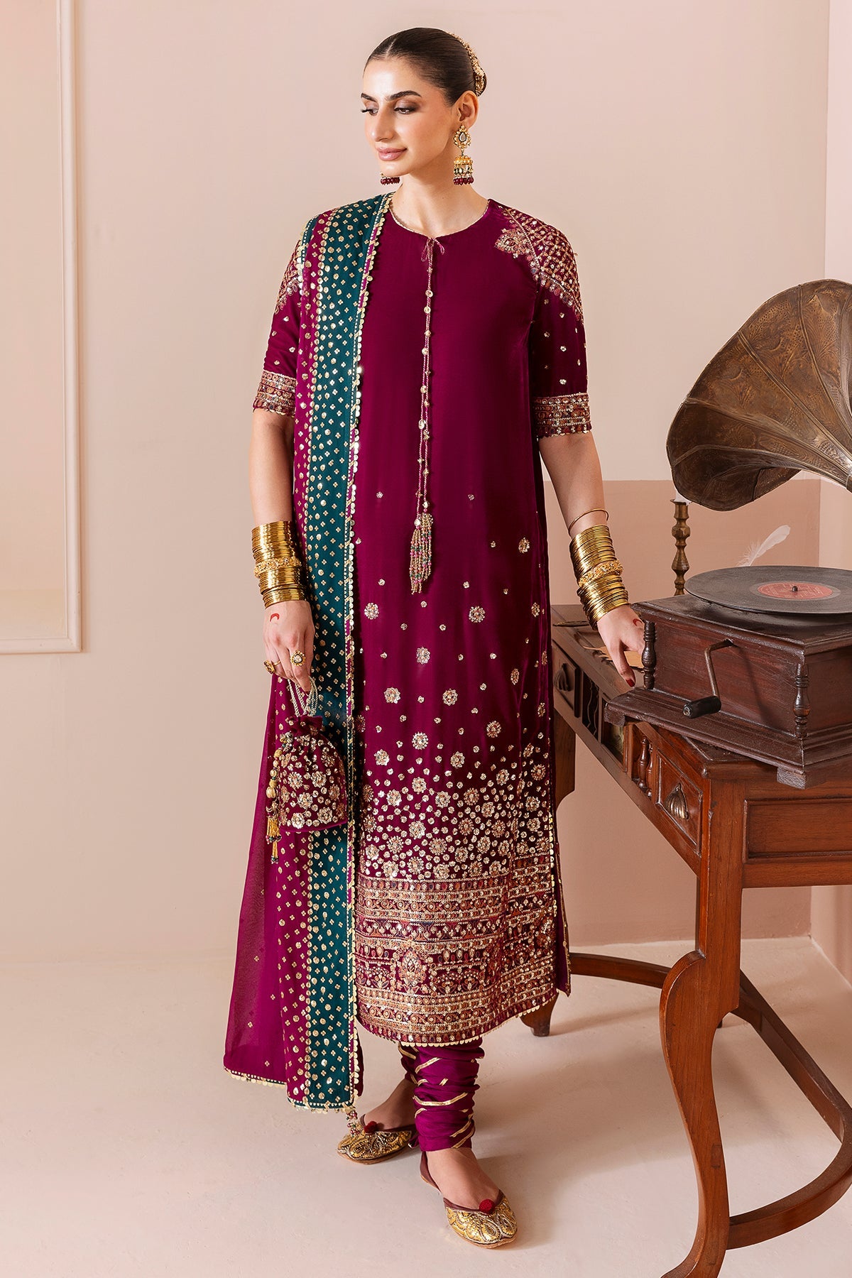 Embroidered Velvet Formal CVF25-D02