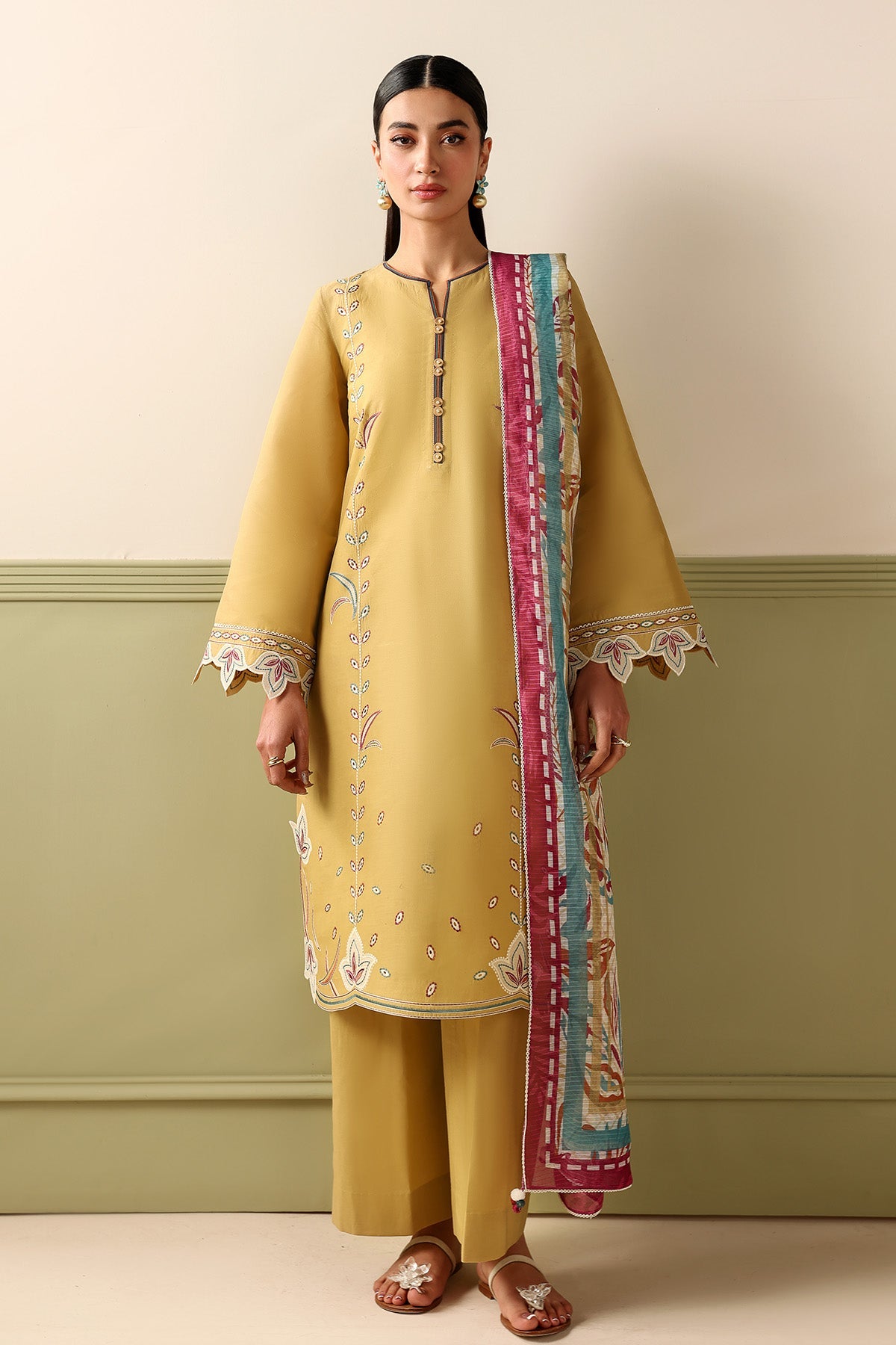 EMBROIDERED LAWN RTW-9356