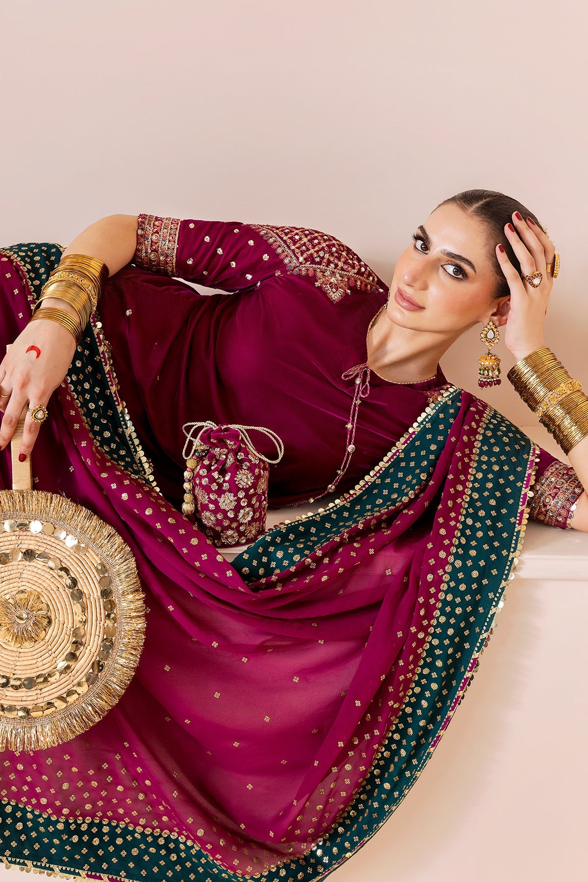 Embroidered Velvet Formal CVF25-D02