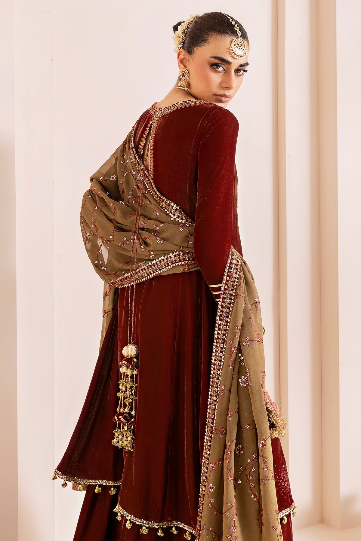 Embroidered Velvet Formal CVF25-D07