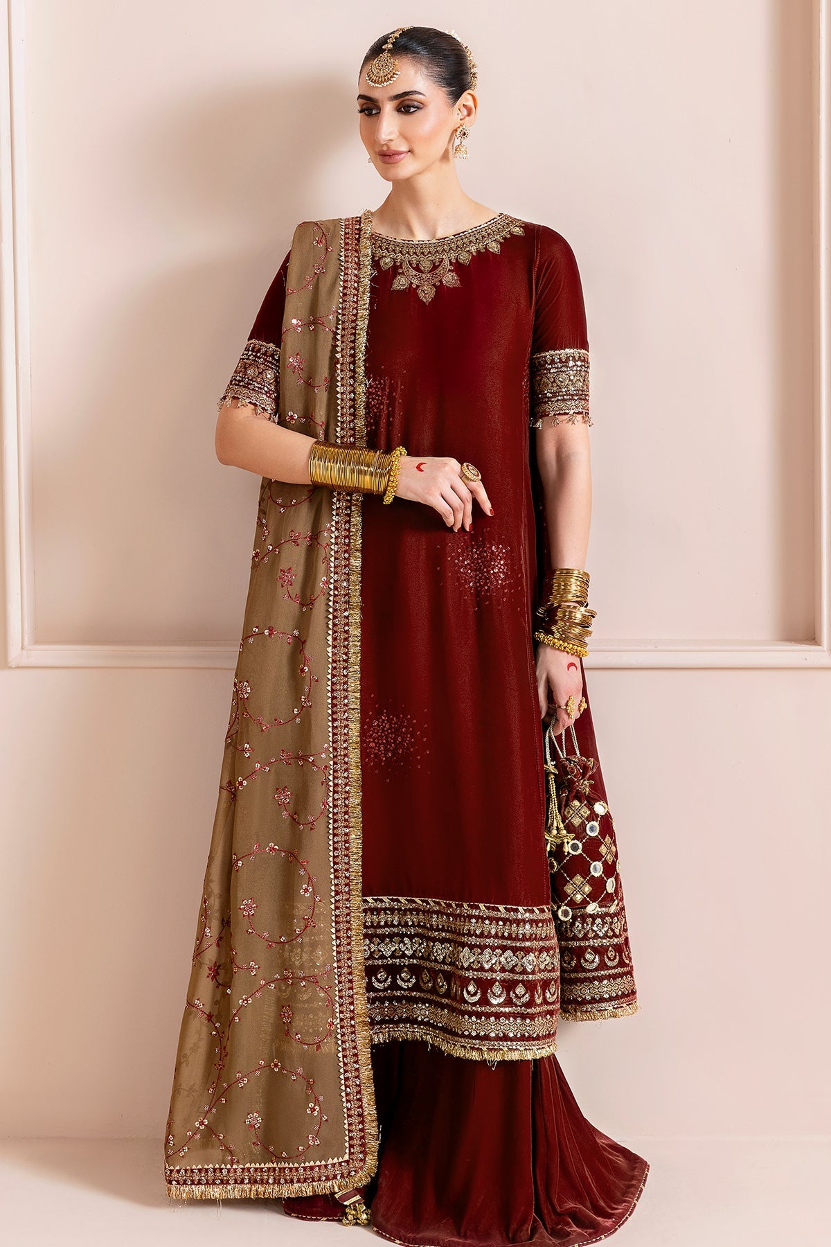 Embroidered Velvet Formal CVF25-D13
