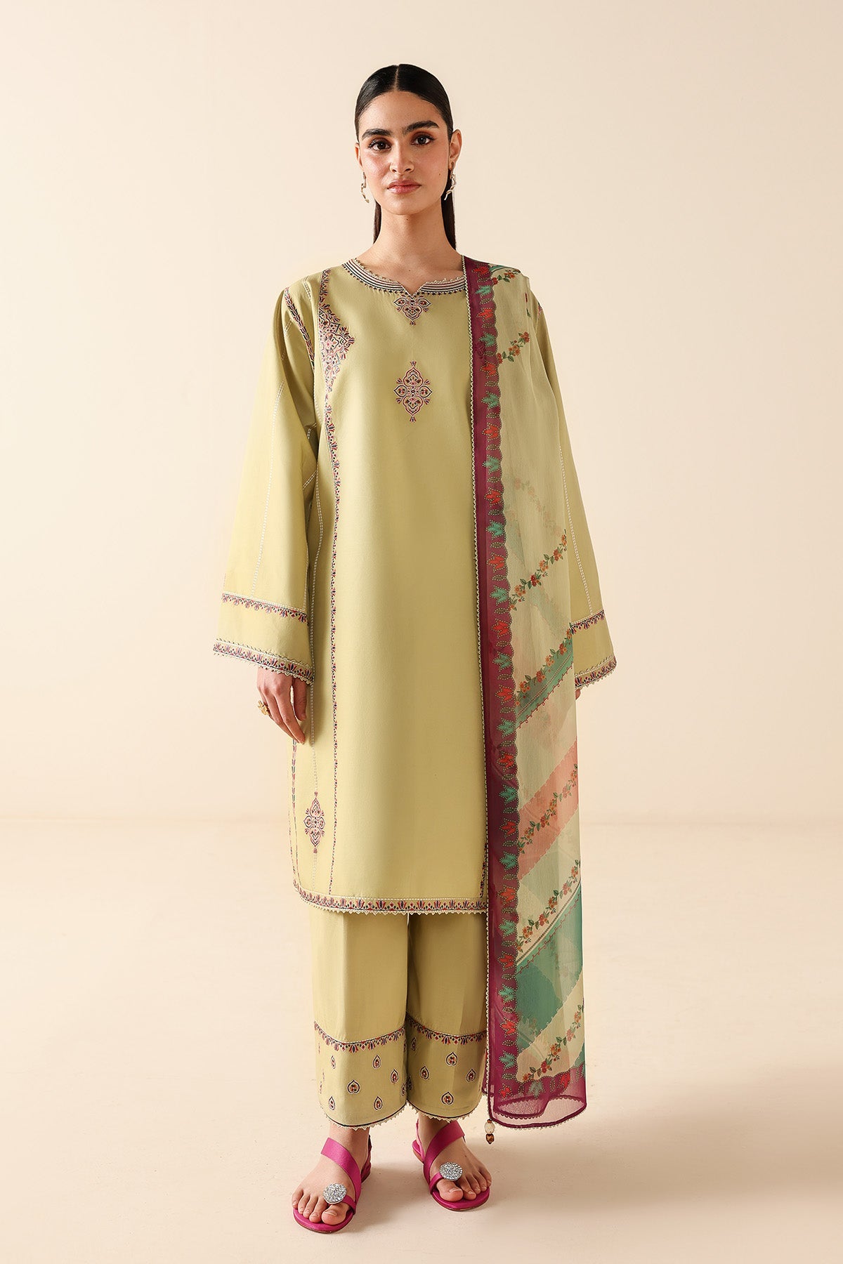 EMBROIDERED LAWN USE-9339