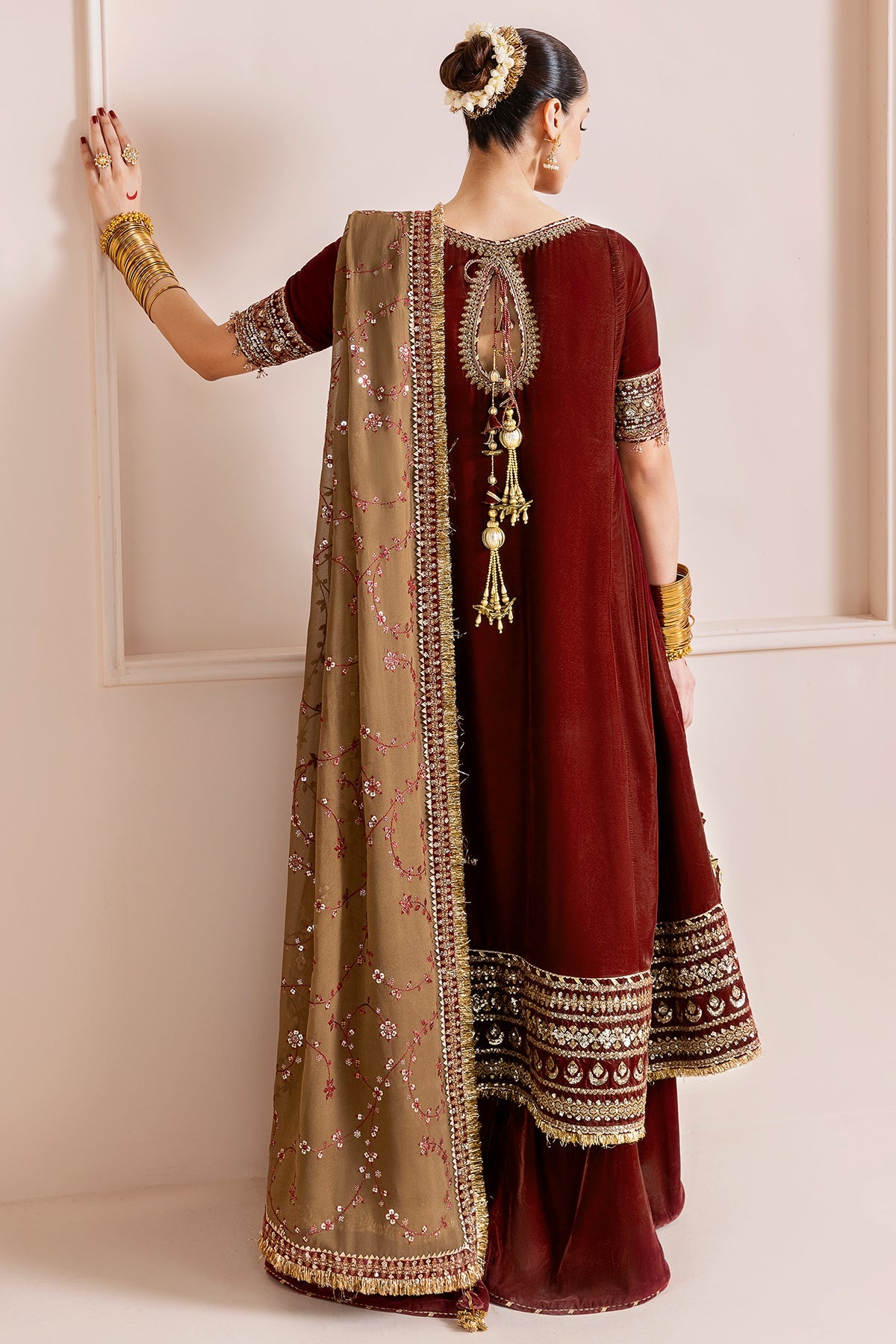 Embroidered Velvet Formal CVF25-D13