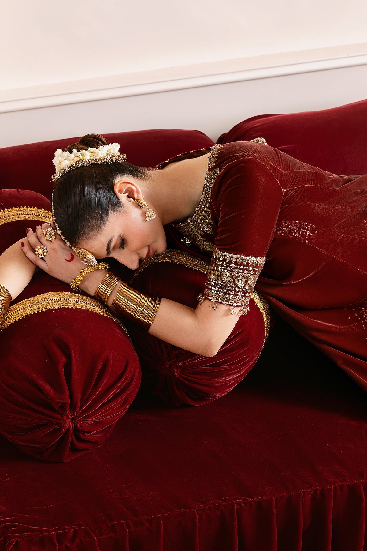 Embroidered Velvet Formal CVF D-13