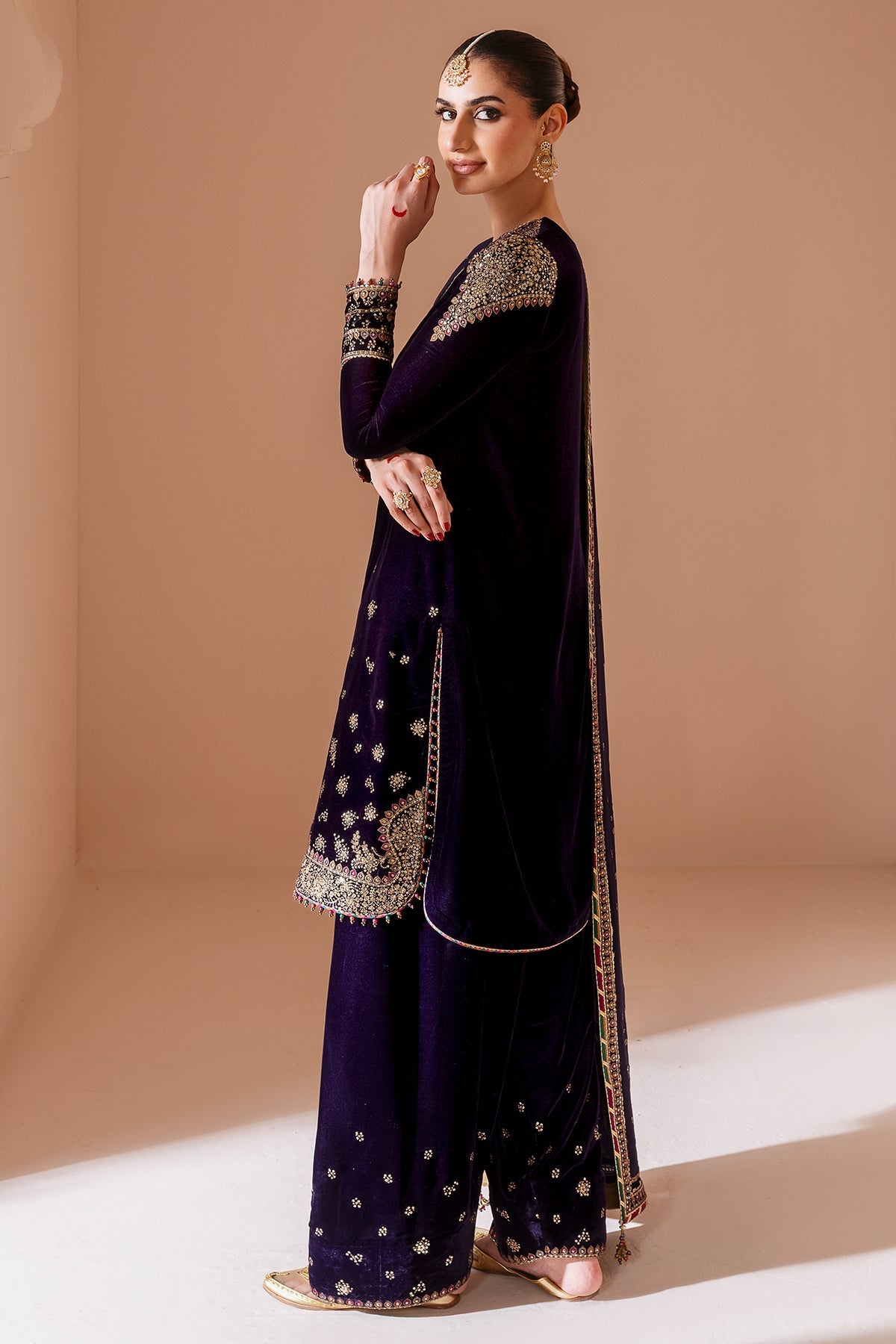 Embroidered Velvet Formal CVF25 D-08