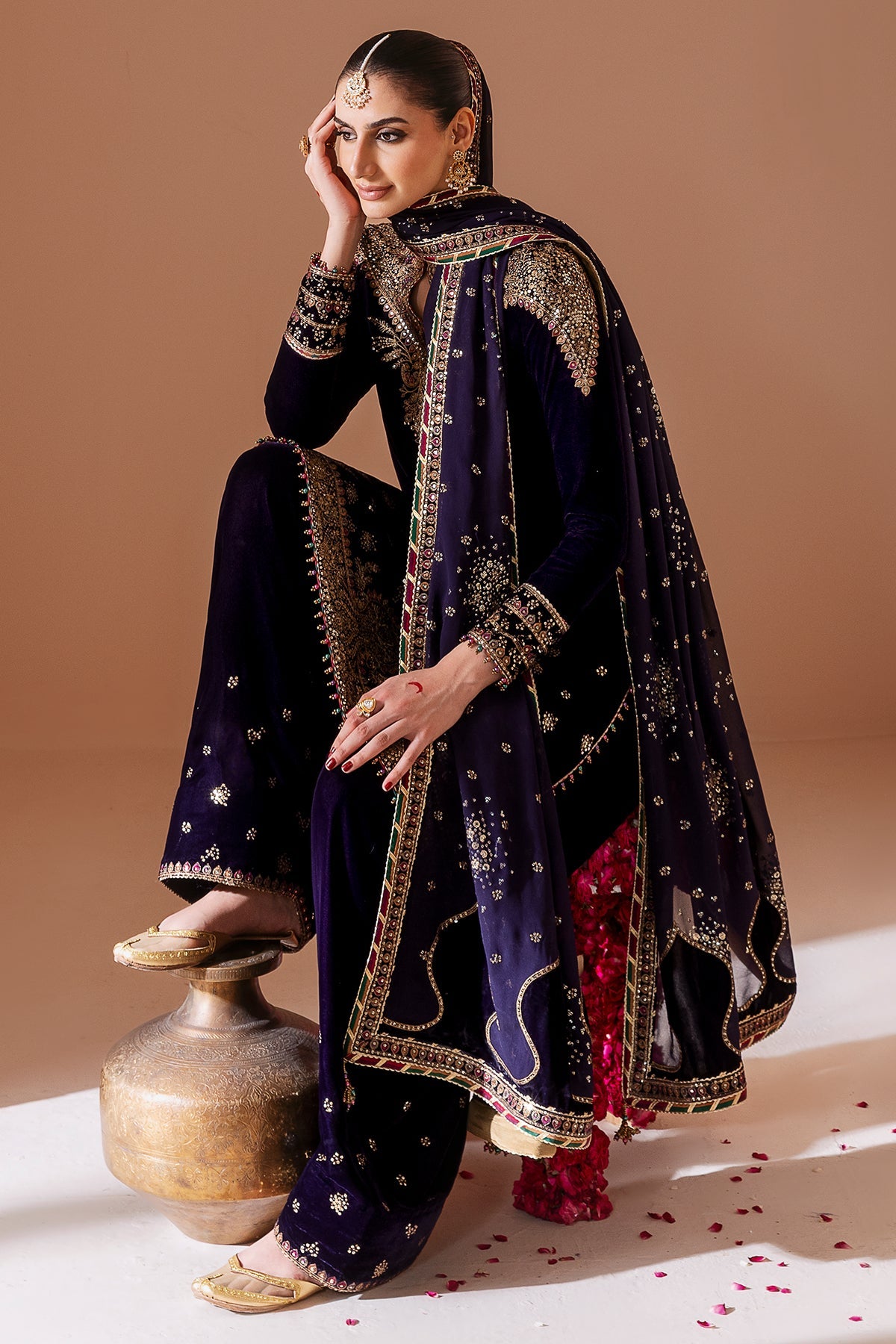 Embroidered Velvet Formal CVF25 D-08