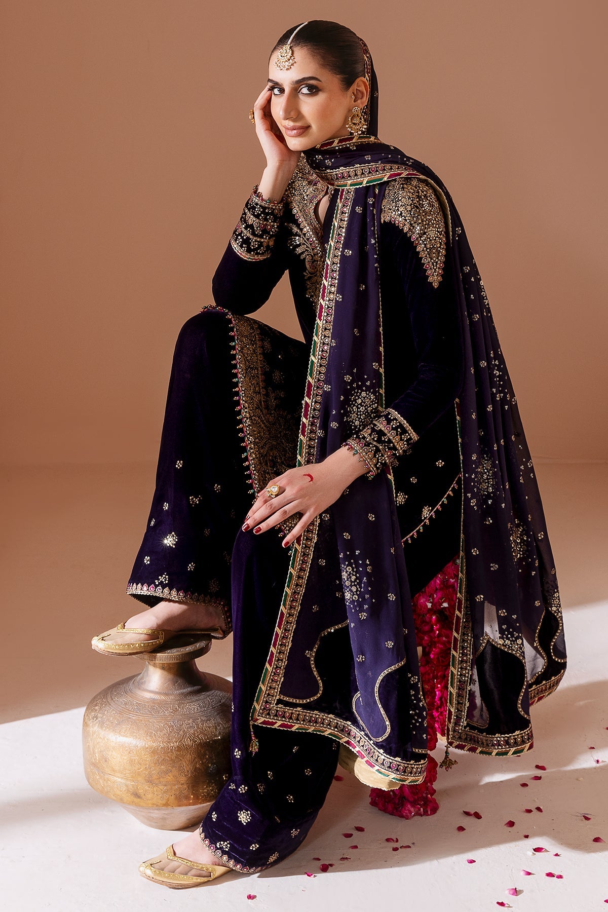 Embroidered Velvet Formal CVF25 D-08