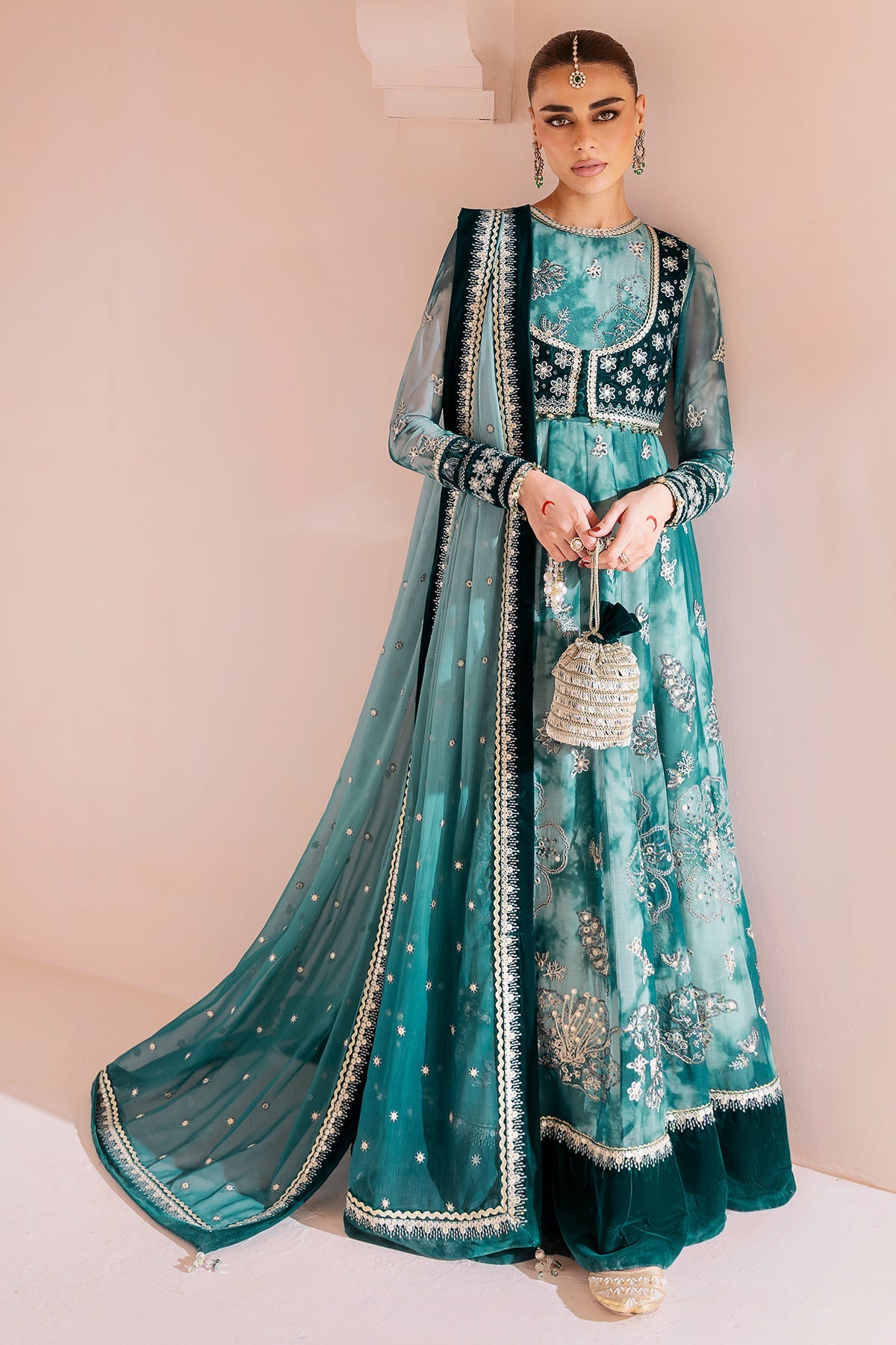 Embroidered Velvet Formal CVF25-D06