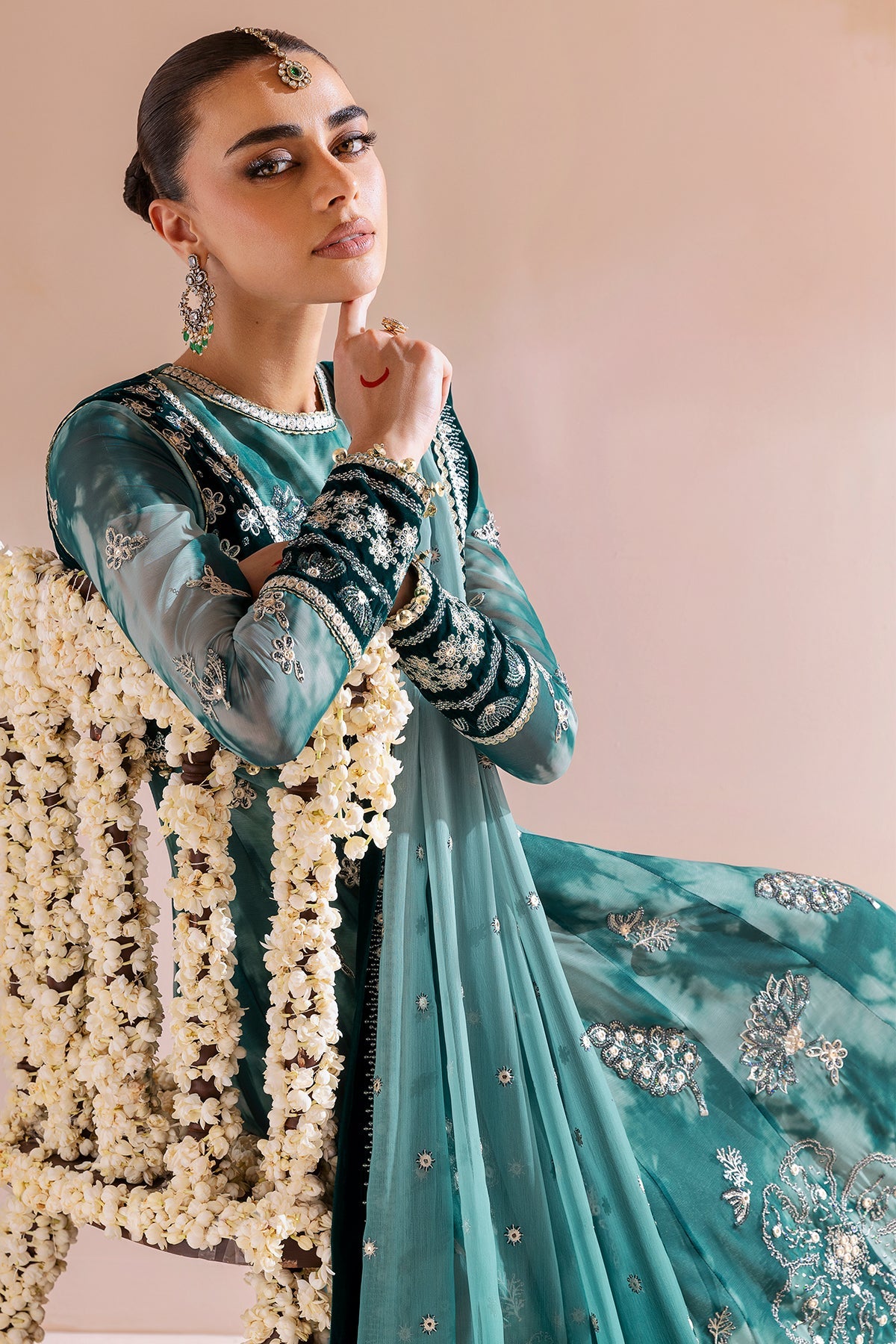 Embroidered Velvet Formal CVF25-D06