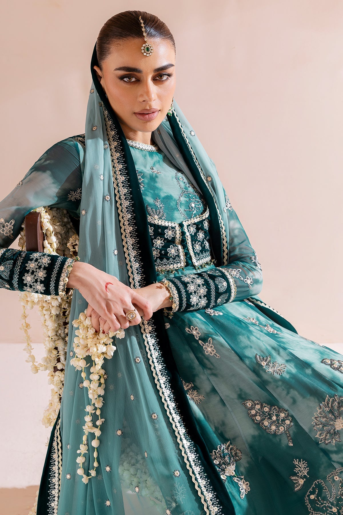 Embroidered Velvet Formal CVF25-D06