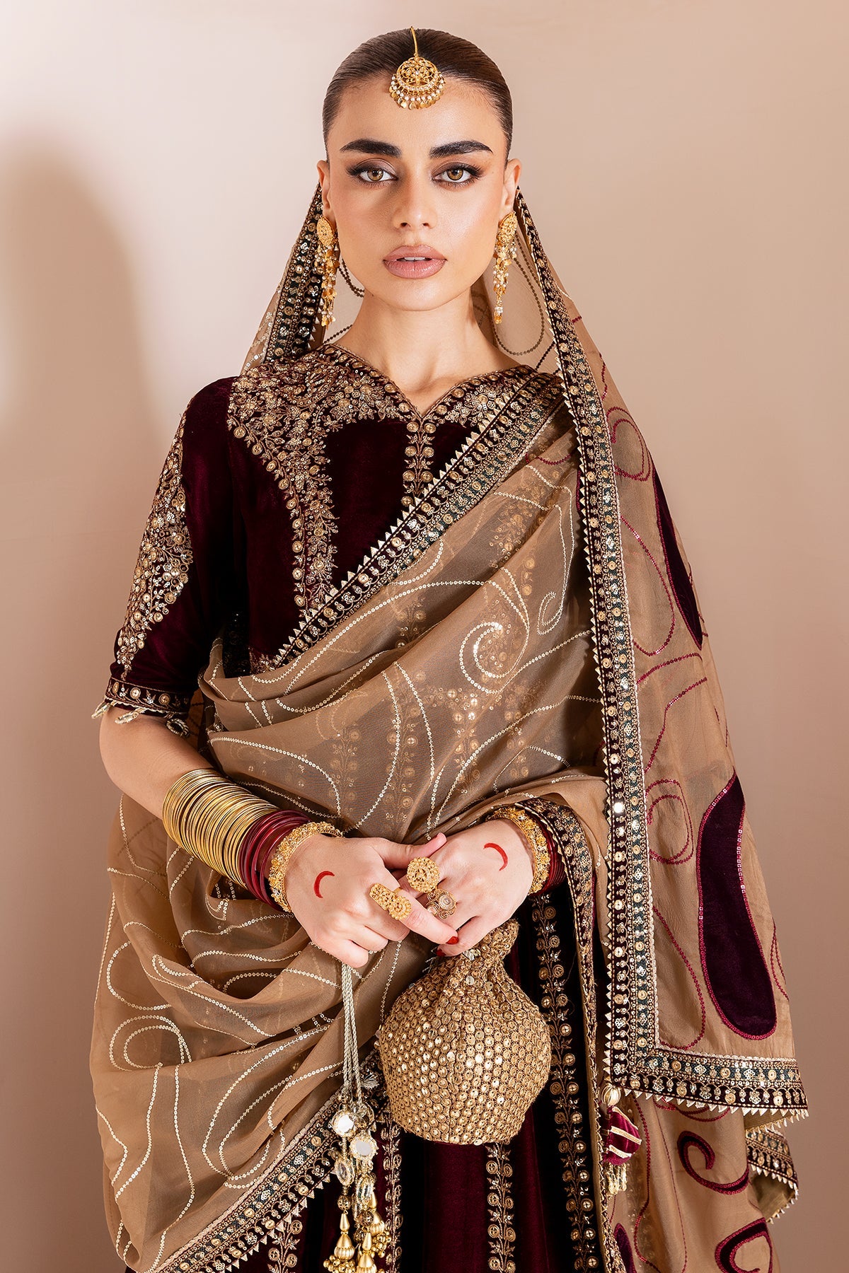 Embroidered Velvet Formal CVF25-D12