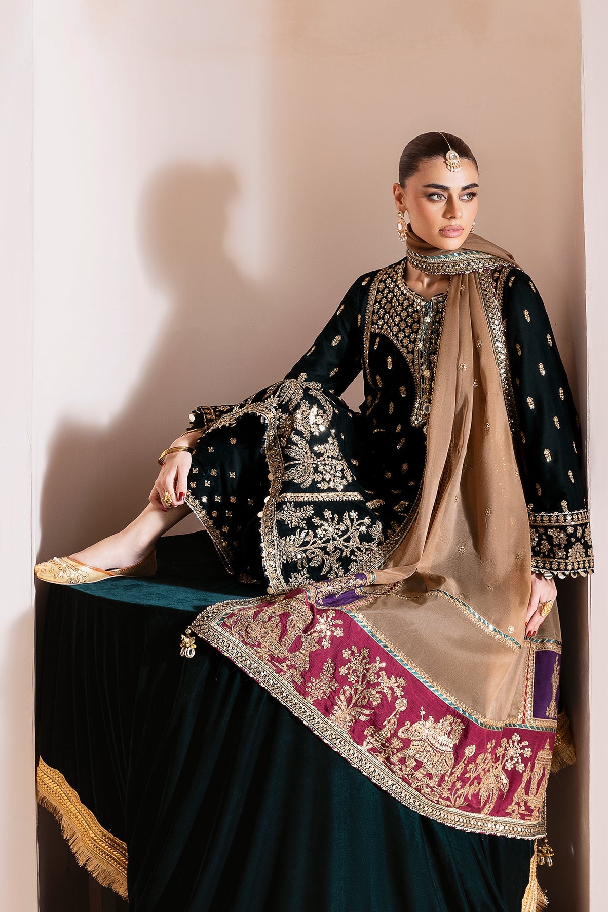 Embroidered Velvet Formal CVF25-D01