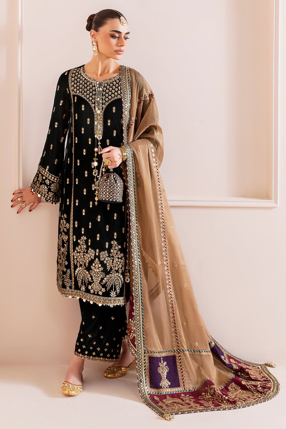 Embroidered Velvet Formal CVF25-D01