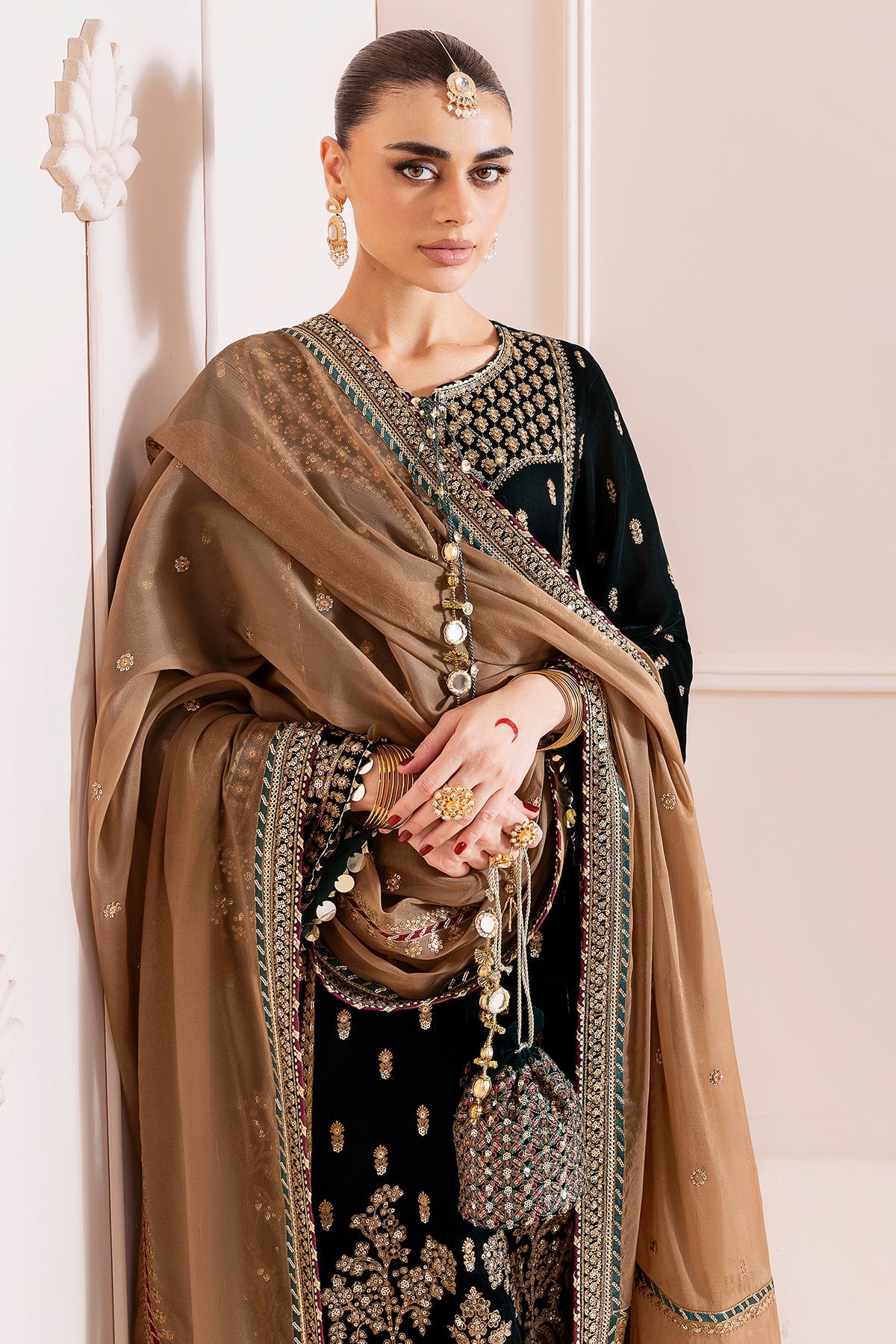 Embroidered Velvet Formal CVF25-D01
