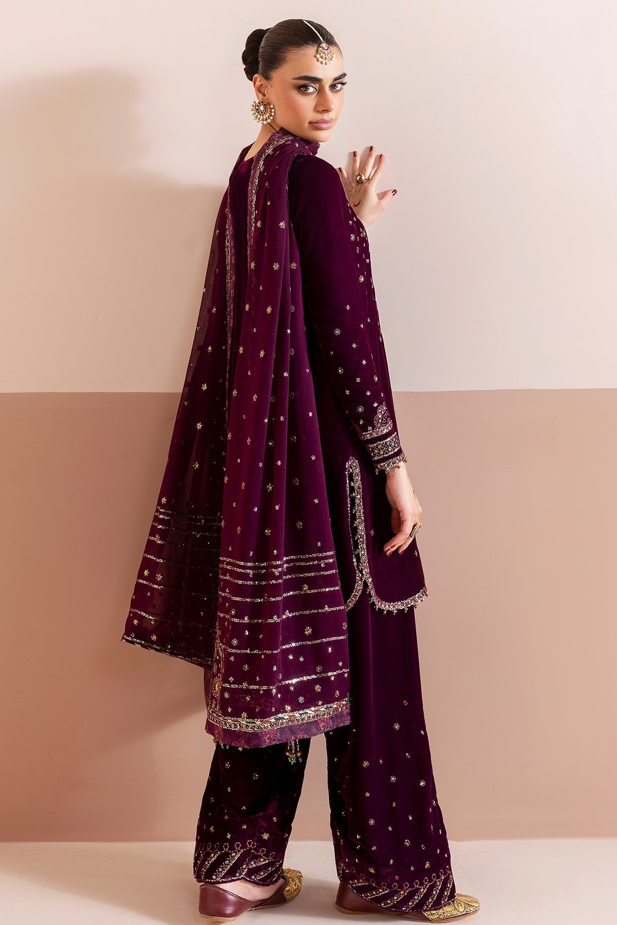 Embroidered Velvet Formal CVF D-05
