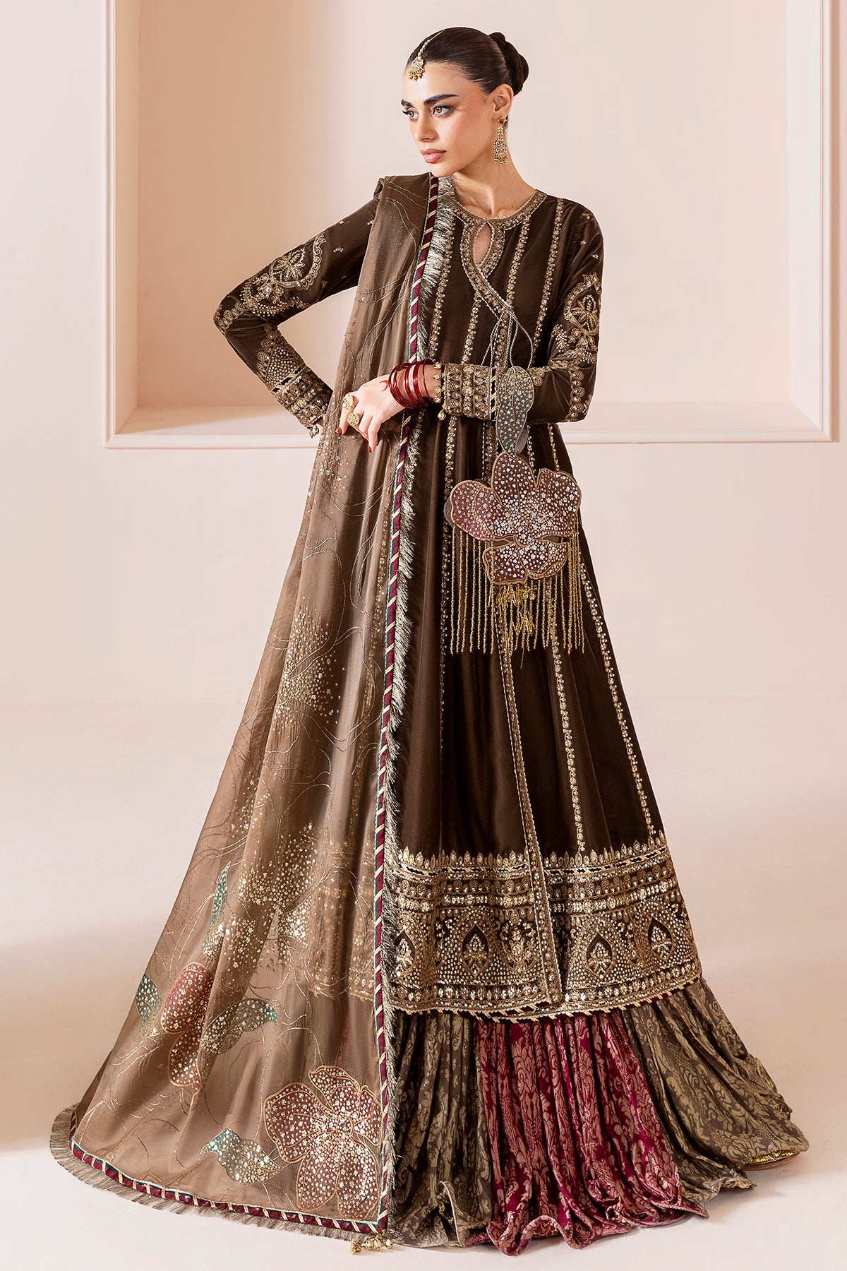 Embroidered Velvet Formal CVF25-D04