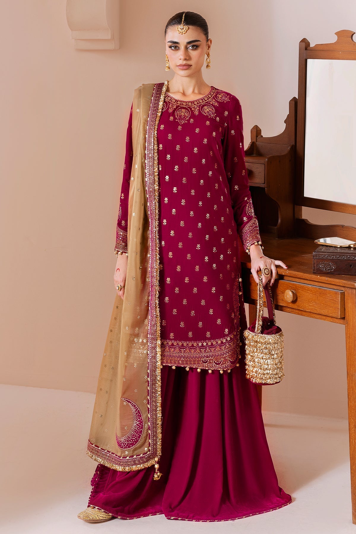 Embroidered Velvet Formal CVF25-D11