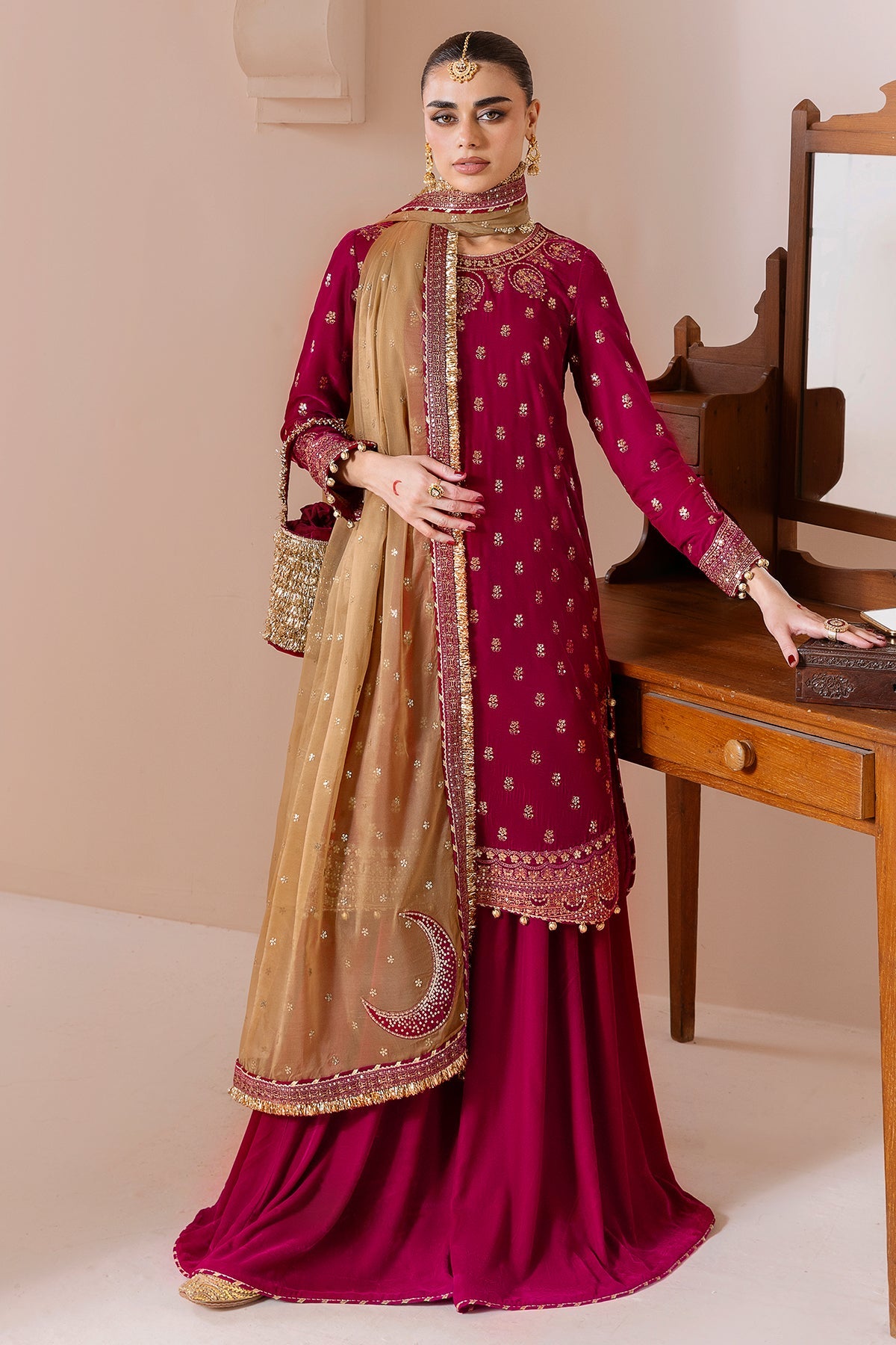 Embroidered Velvet Formal CVF25-D11