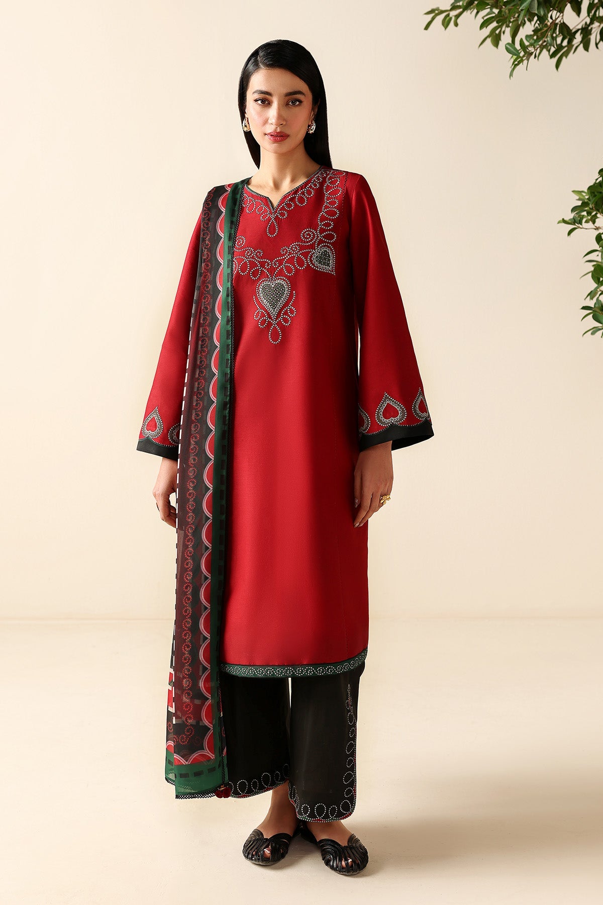 EMBROIDERED LAWN USE-9279