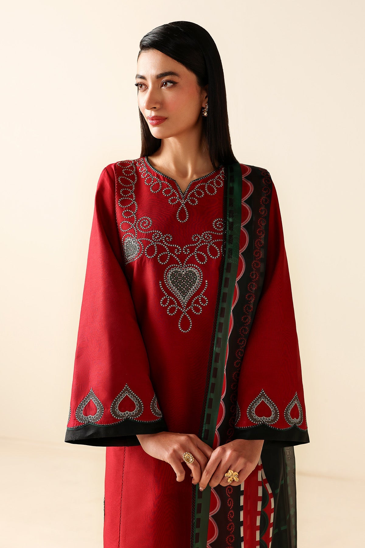 EMBROIDERED LAWN USE-9279