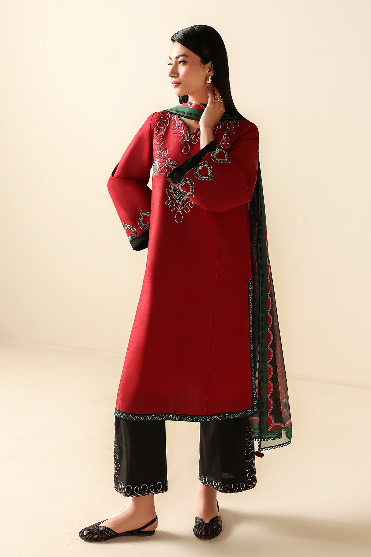 EMBROIDERED LAWN USE-9279