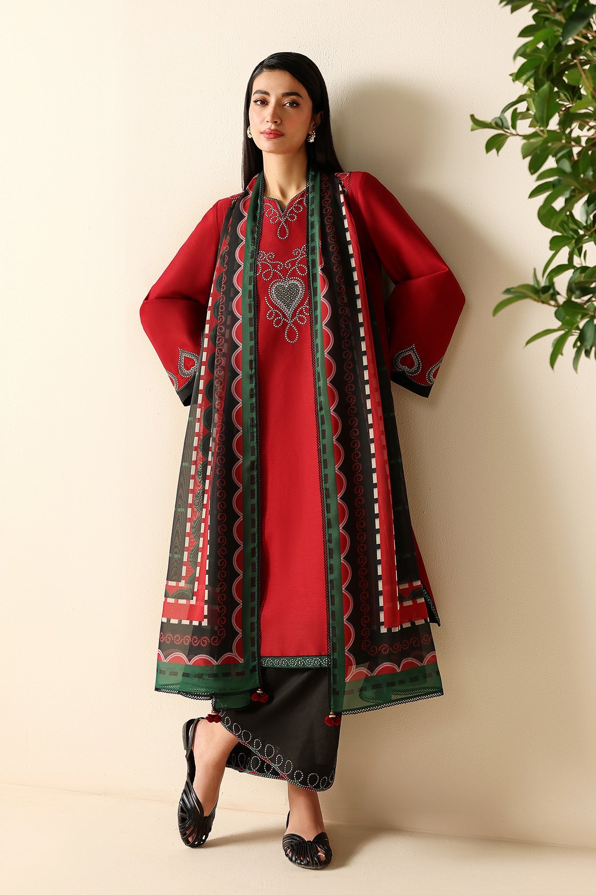 EMBROIDERED LAWN USE-9279
