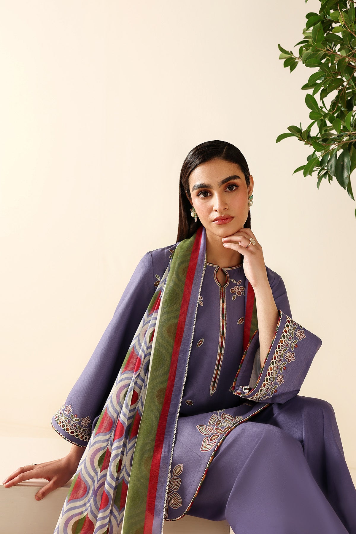 EMBROIDERED LAWN USE-9336