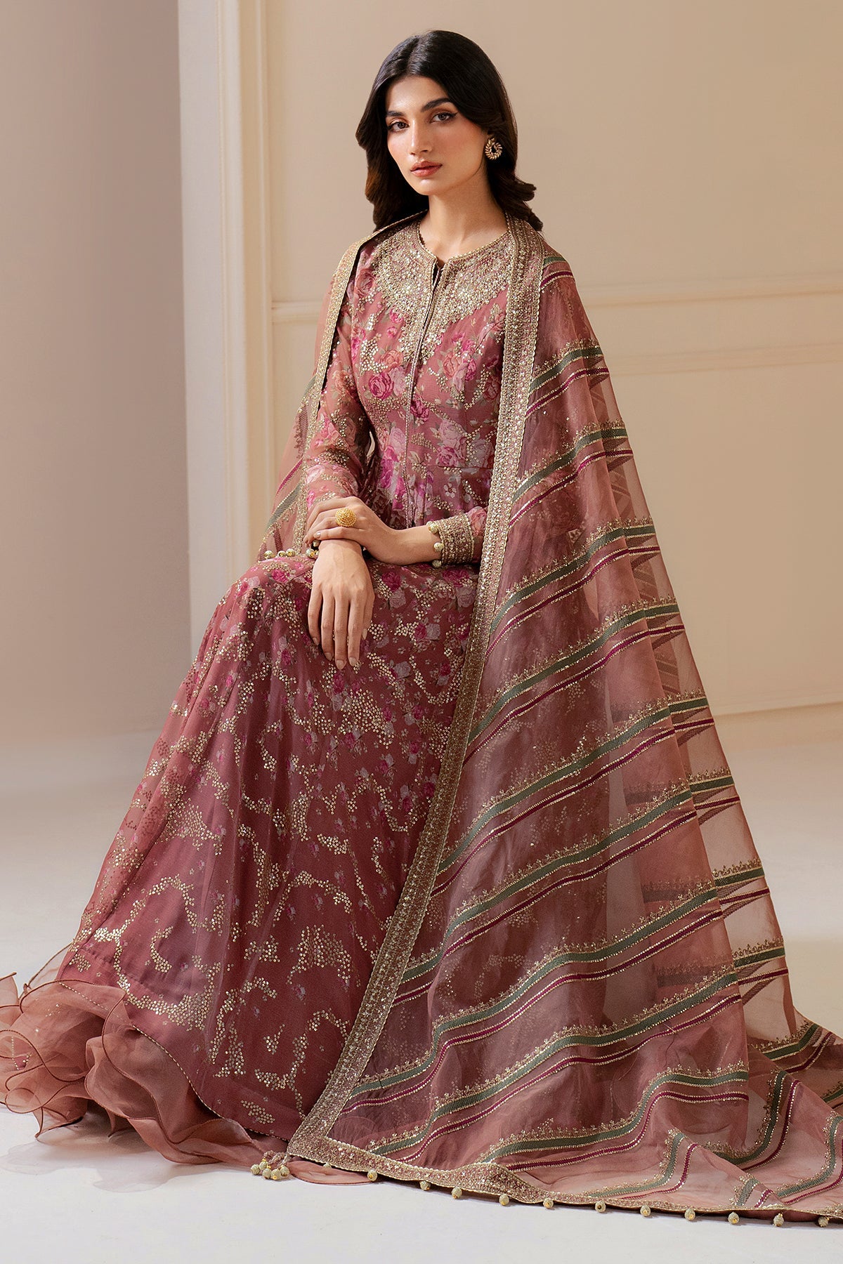 EMBROIDERED CHIFFON UC-3064