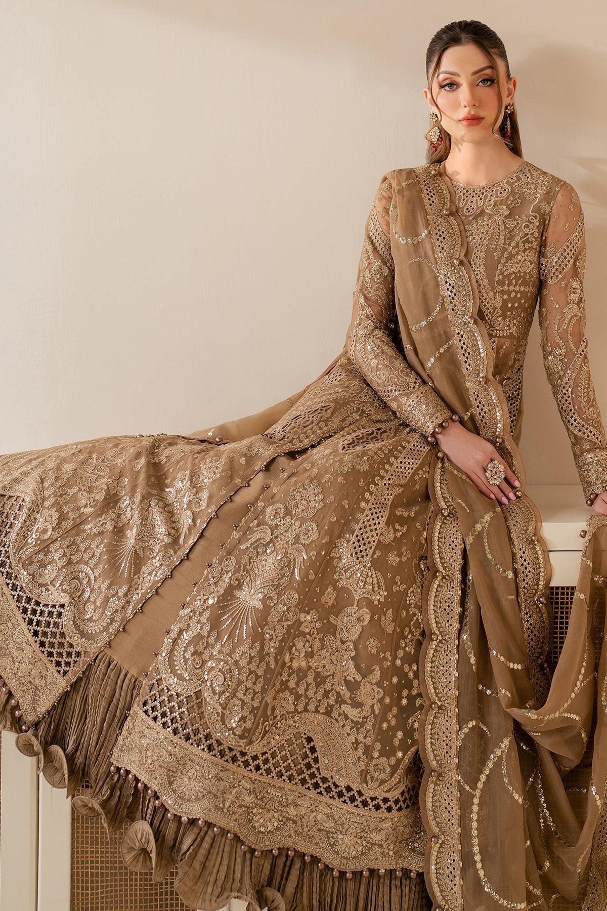 embroidered chiffon