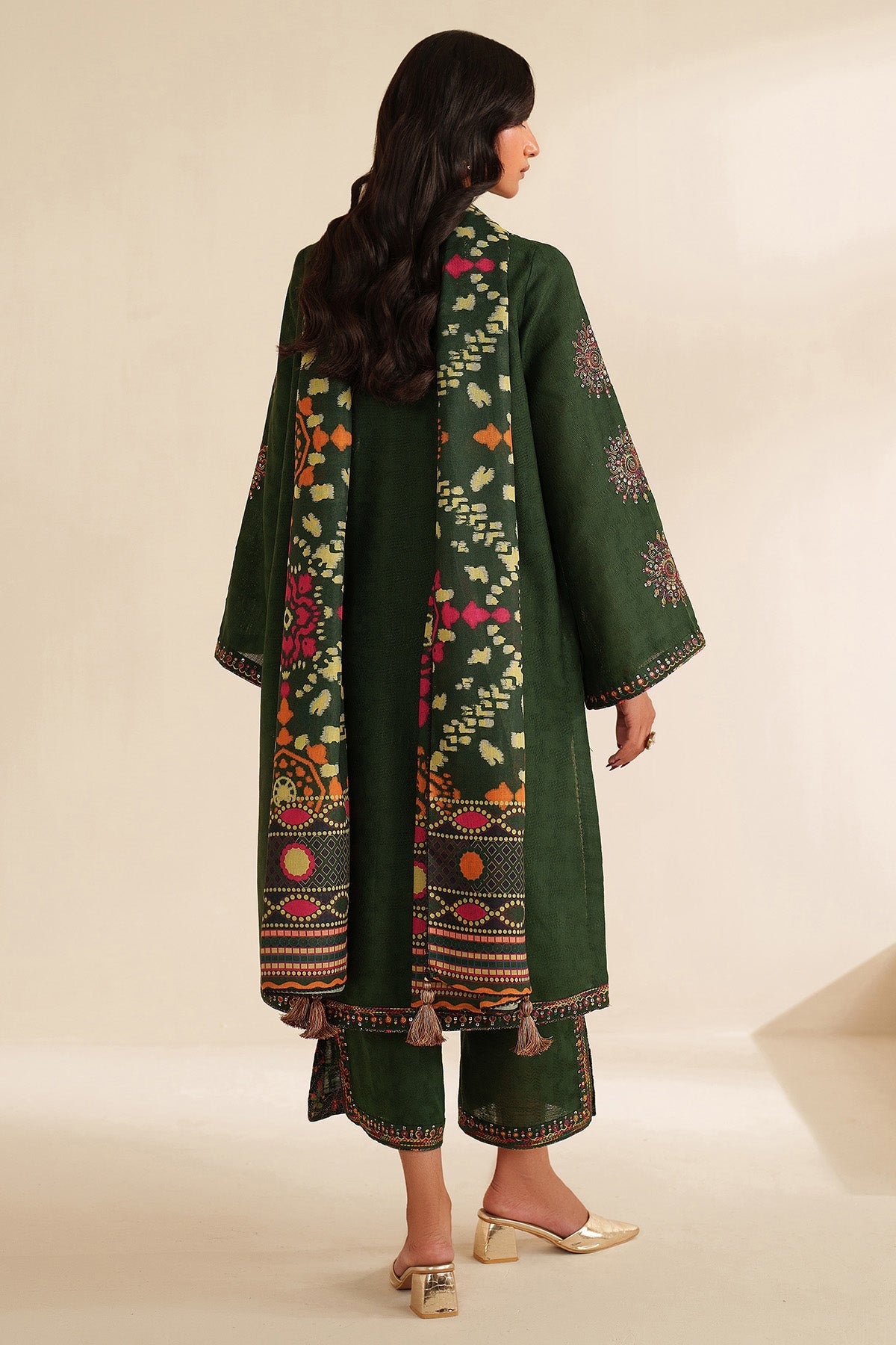 EMBROIDERED JACQUARD KHADDAR UW-0212