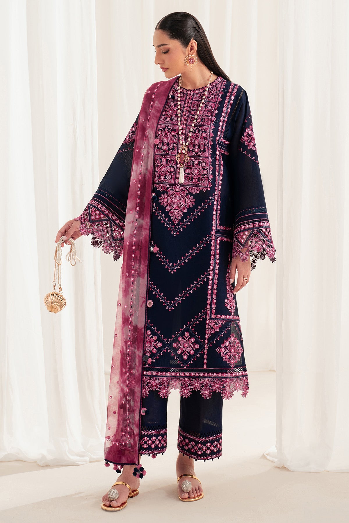 EMBROIDERED LAWN IL25-D01