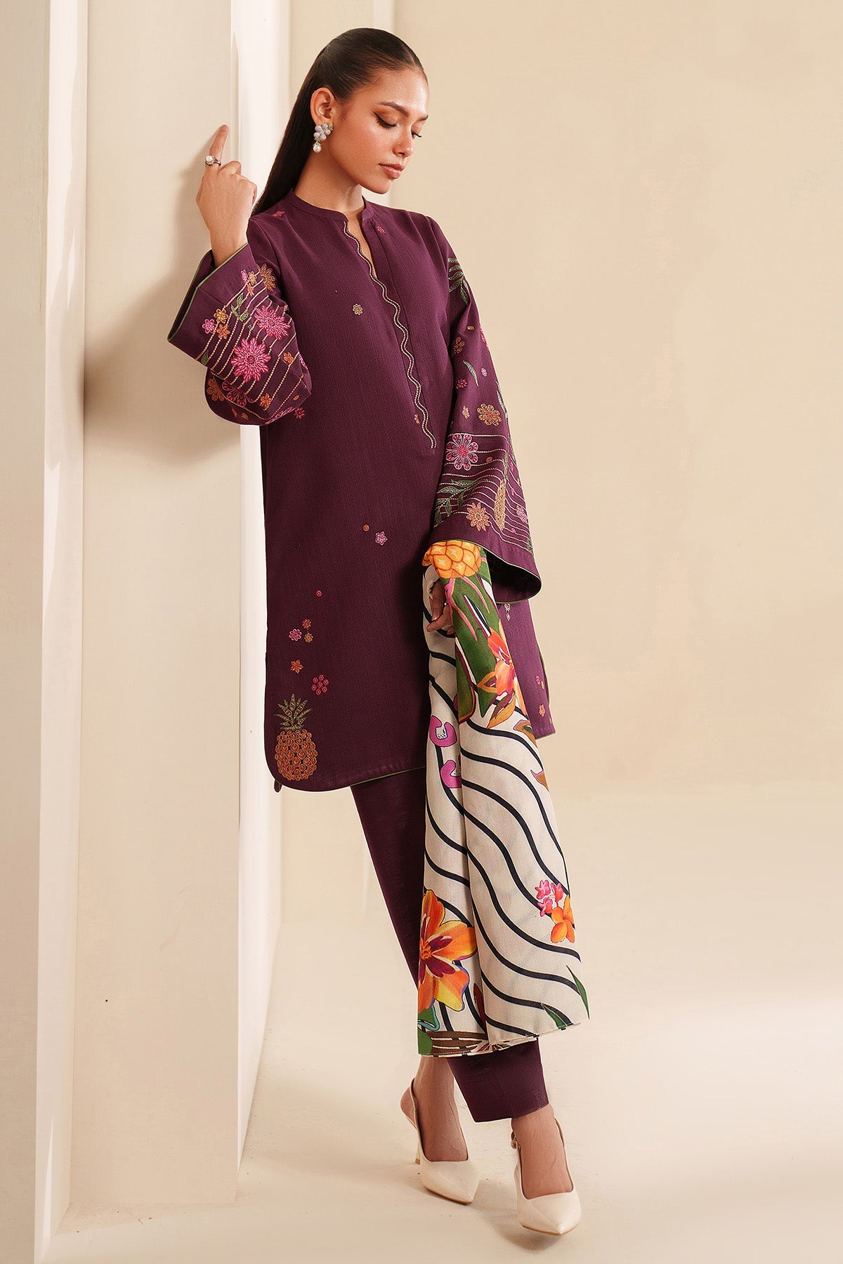 EMBROIDERED KHADDAR UW-0169