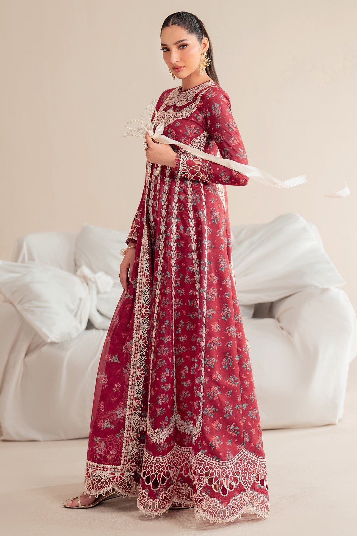 EMBROIDERED LAWN IL25-D08