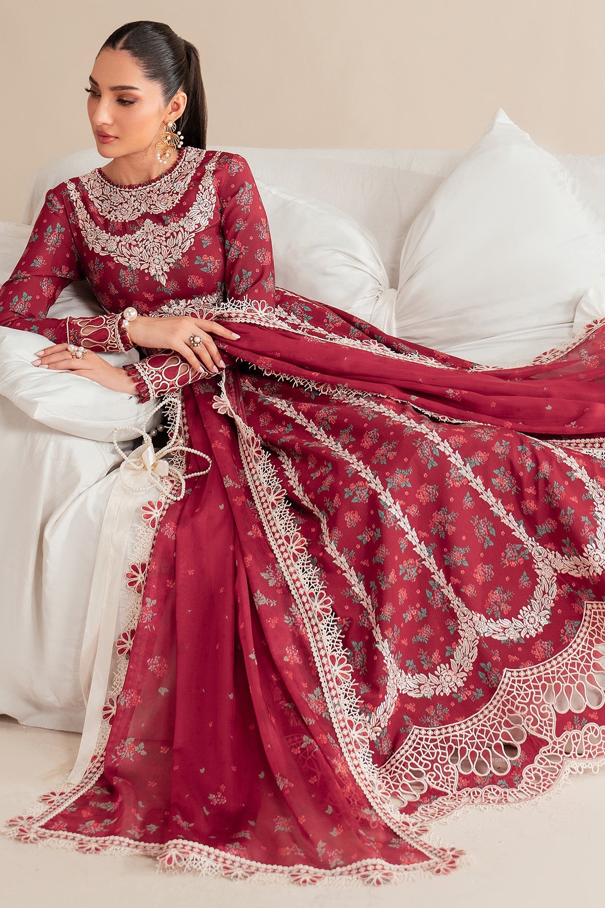 EMBROIDERED LAWN IL25-D08