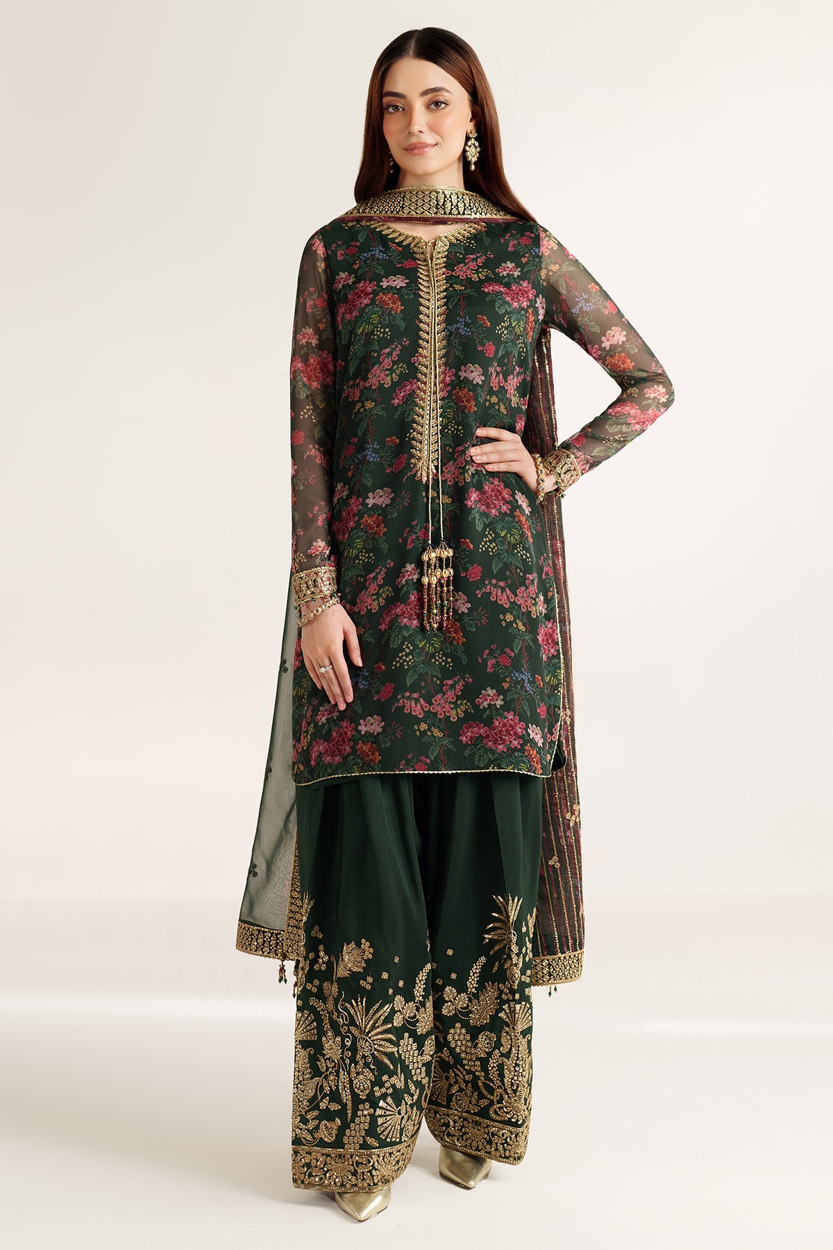 EMBROIDERED CHIFFON UC-3104