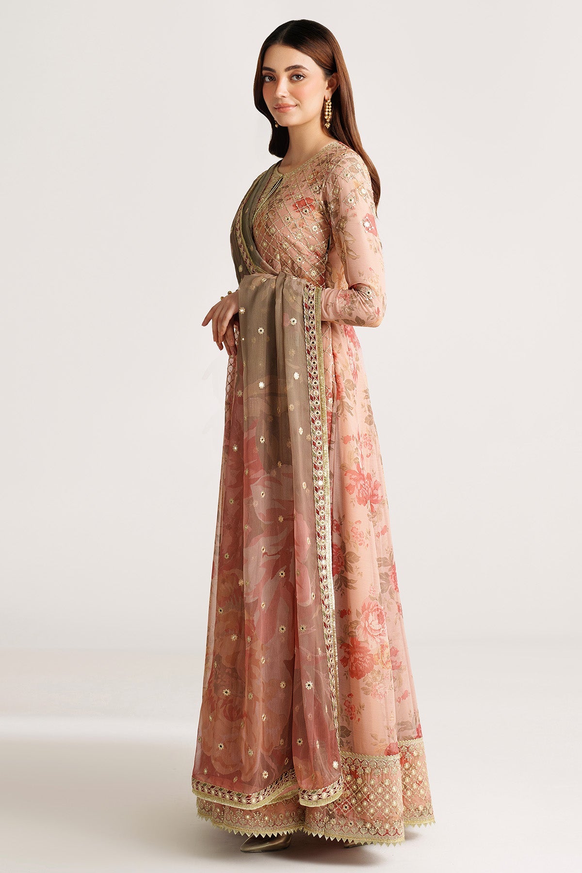 EMBROIDERED CHIFFON UC-3110