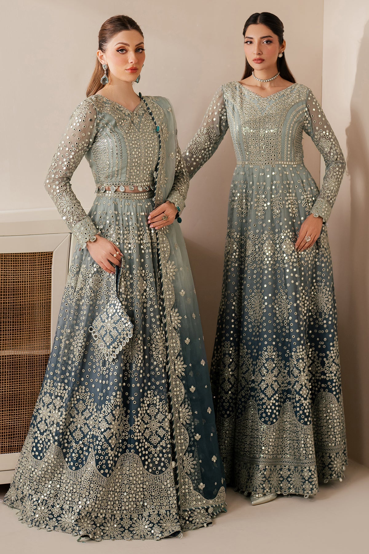 EMBROIDERED CHIFFON UC-3116