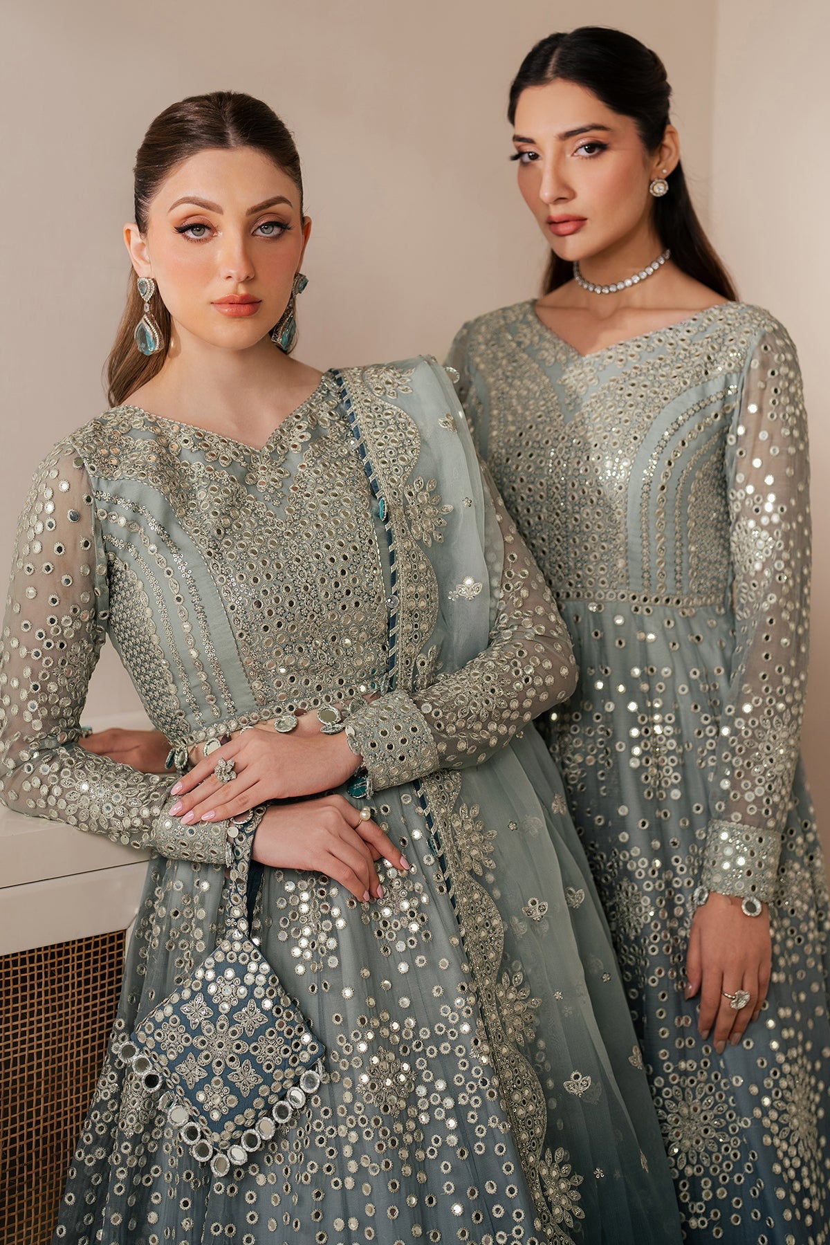 EMBROIDERED CHIFFON UC-3116