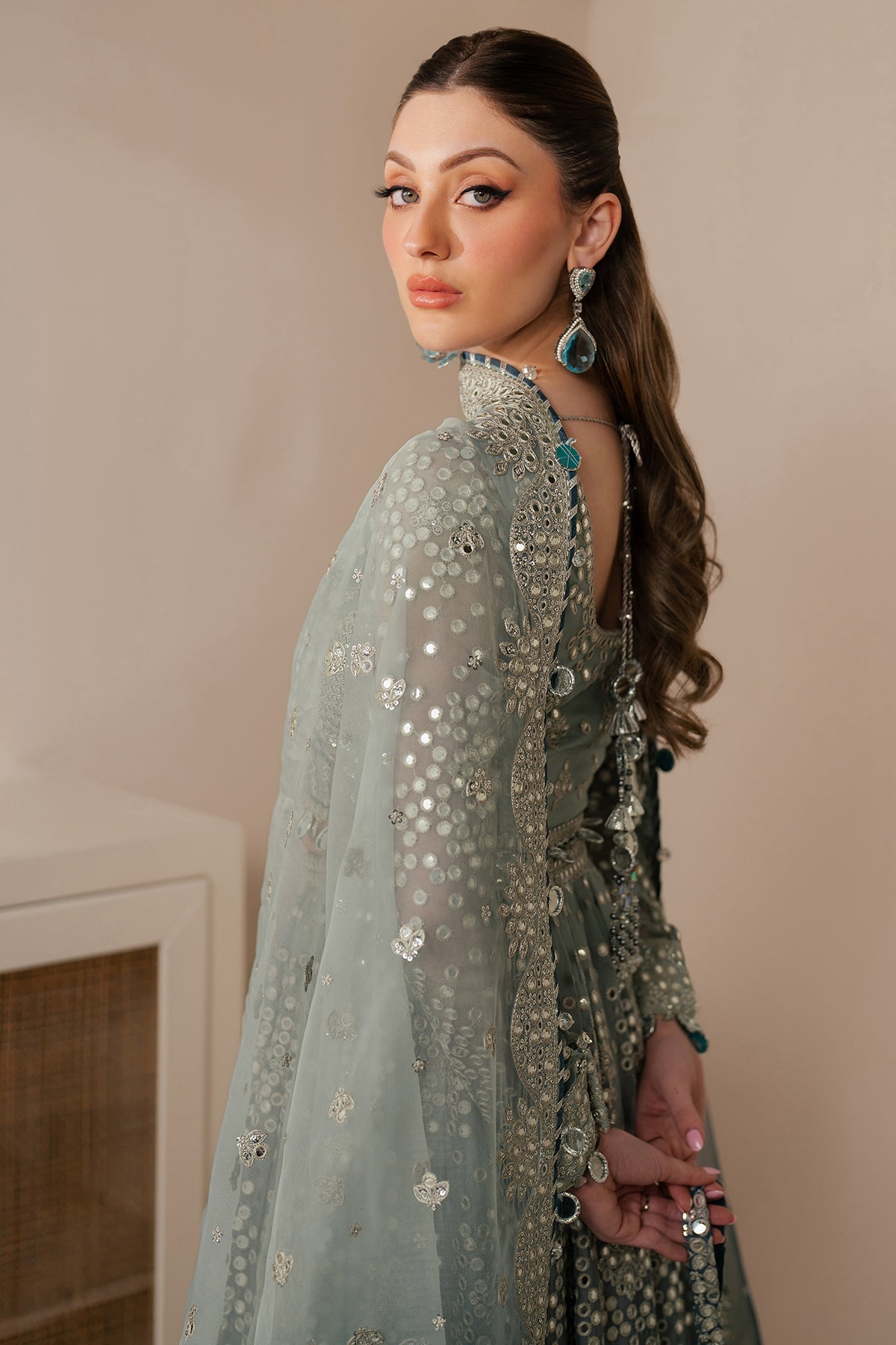 EMBROIDERED CHIFFON UC-3115