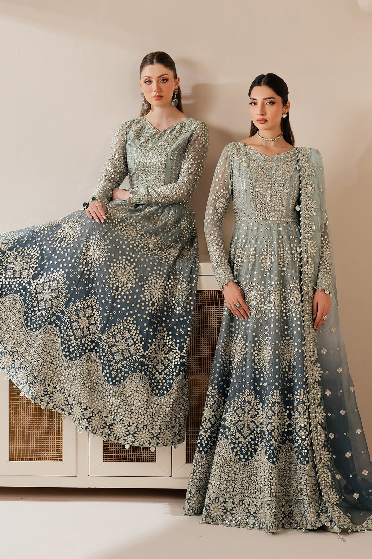 EMBROIDERED CHIFFON UC-3116