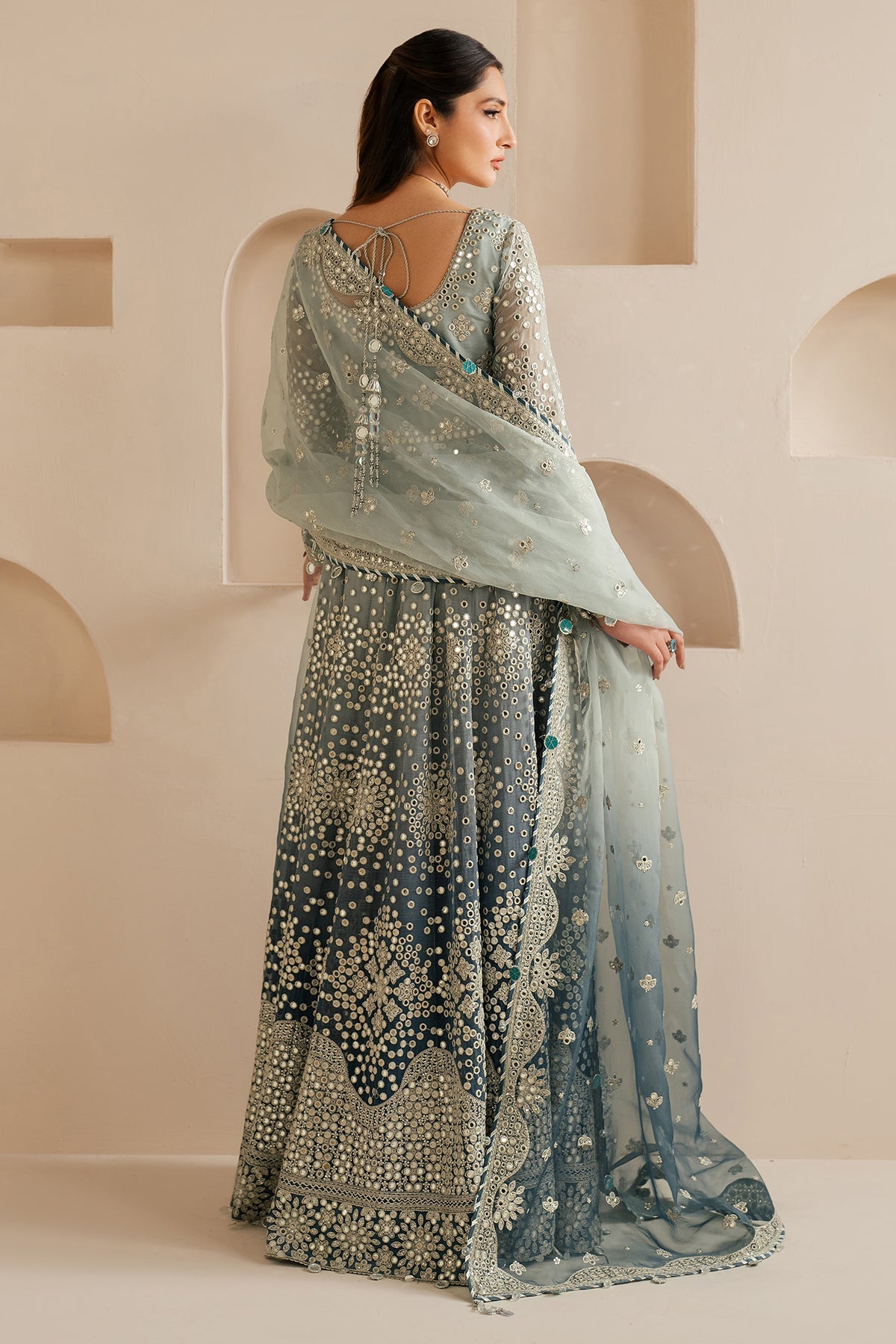 EMBROIDERED CHIFFON UC-3116