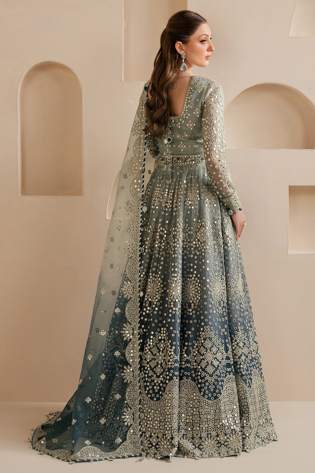 EMBROIDERED CHIFFON UC-3115