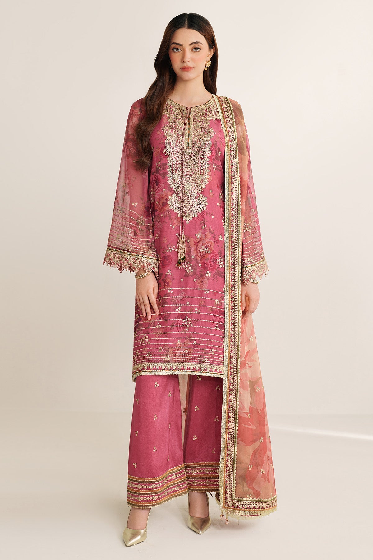 EMBROIDERED CHIFFON UC-3105