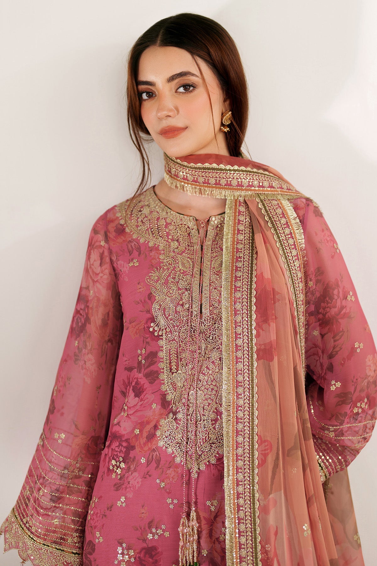 EMBROIDERED CHIFFON UC-3105