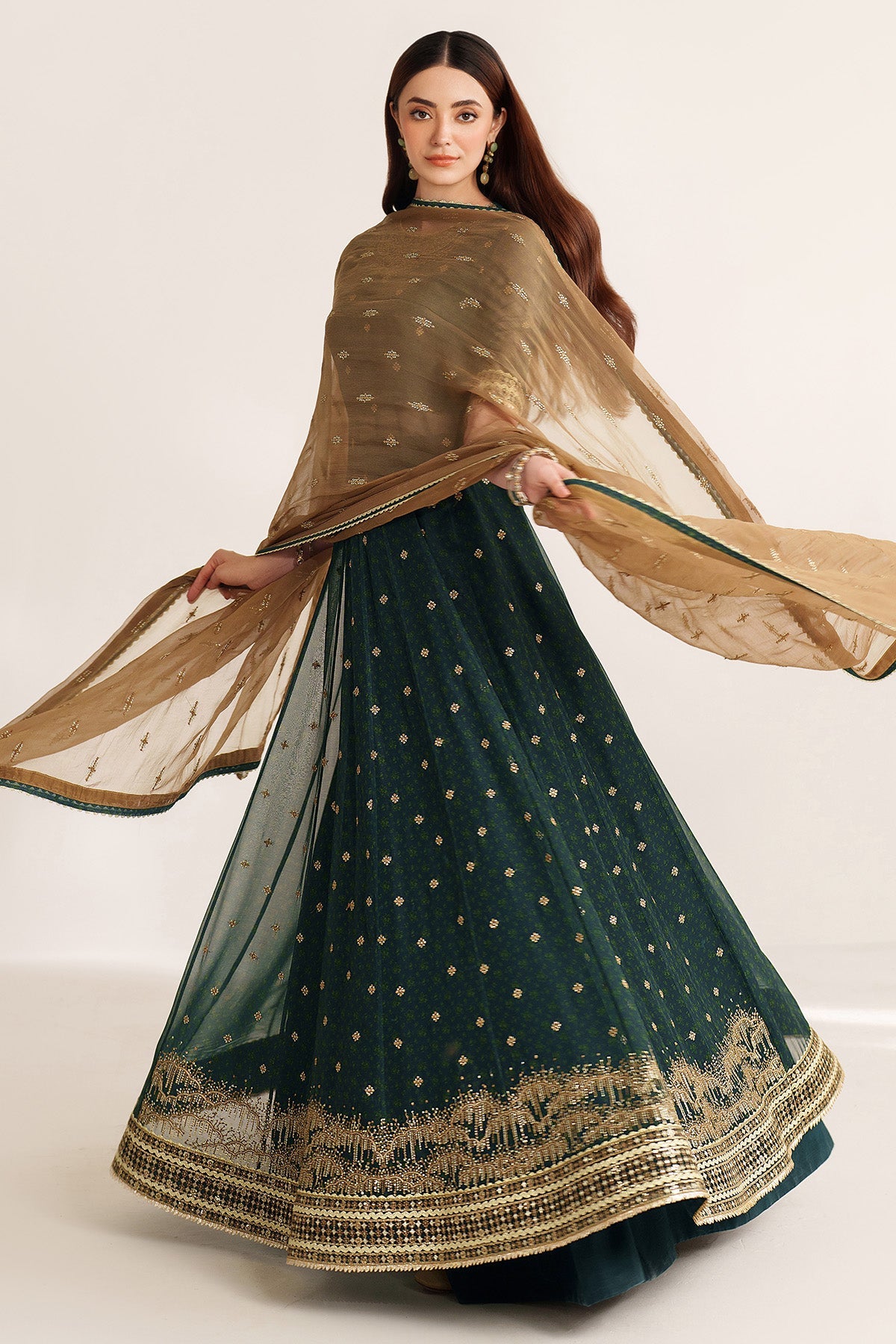 EMBROIDERED CHIFFON UC-3102