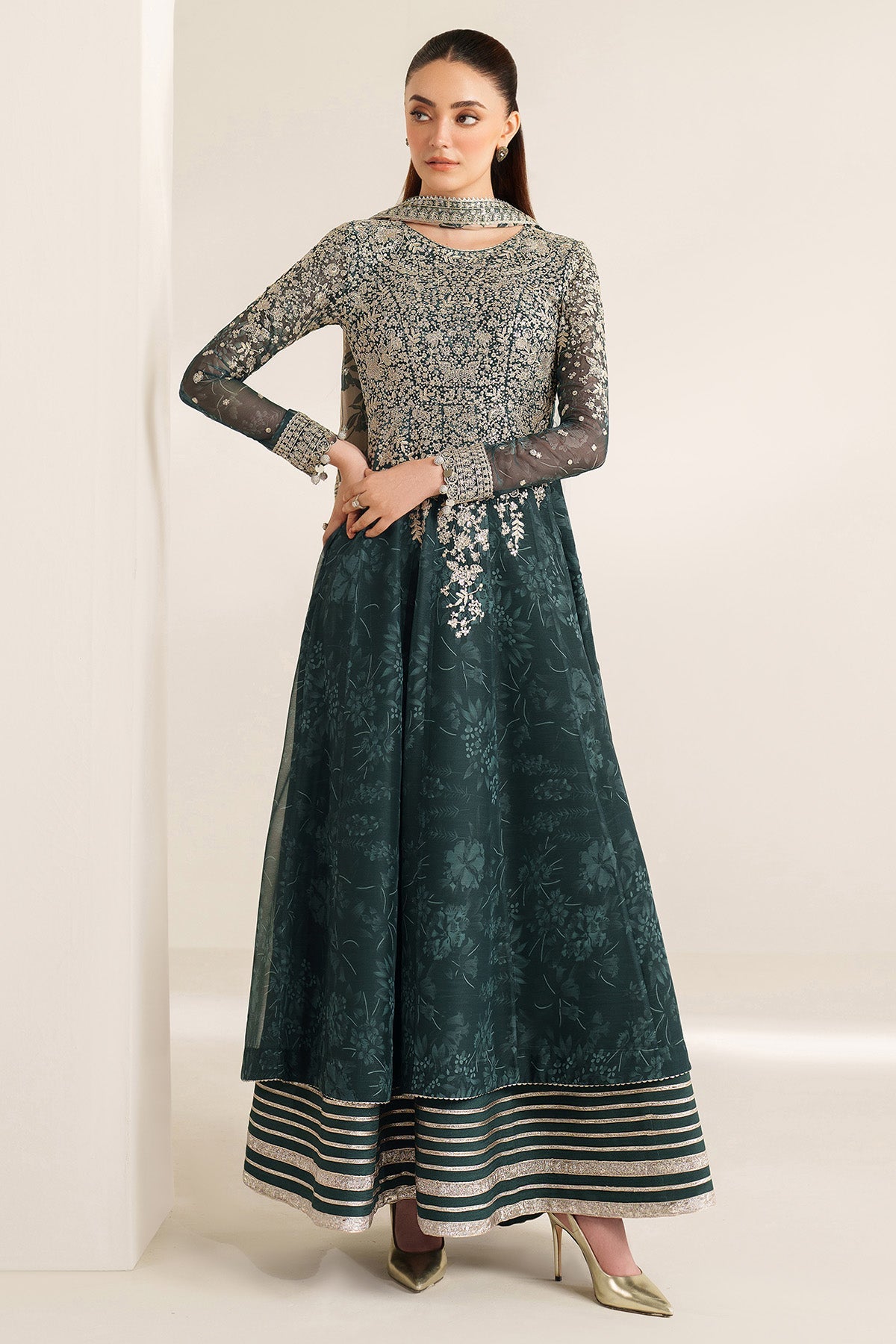 EMBROIDERED CHIFFON UC-3108
